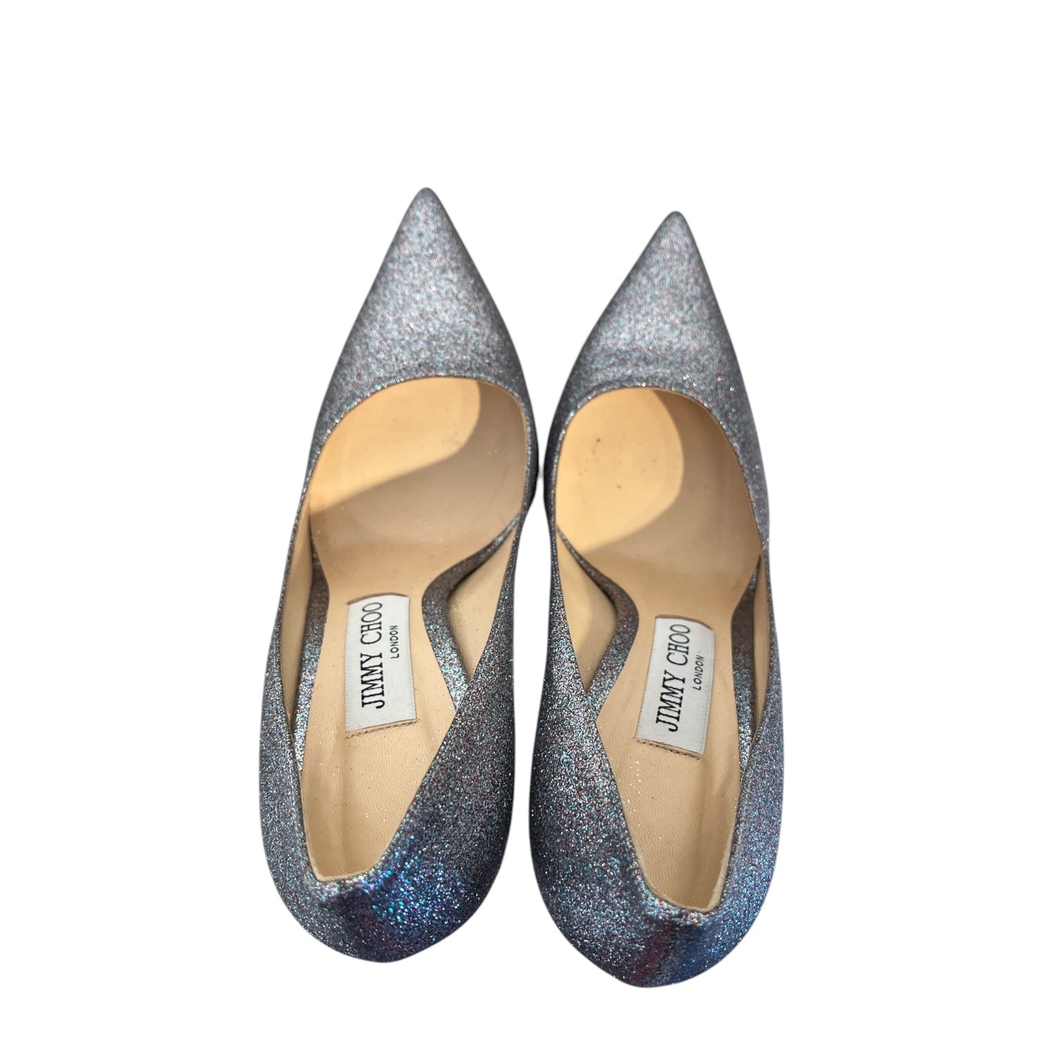 JIMMY CHOO/Heels/EU 37/SLV/SPARKLE HEELS view 3