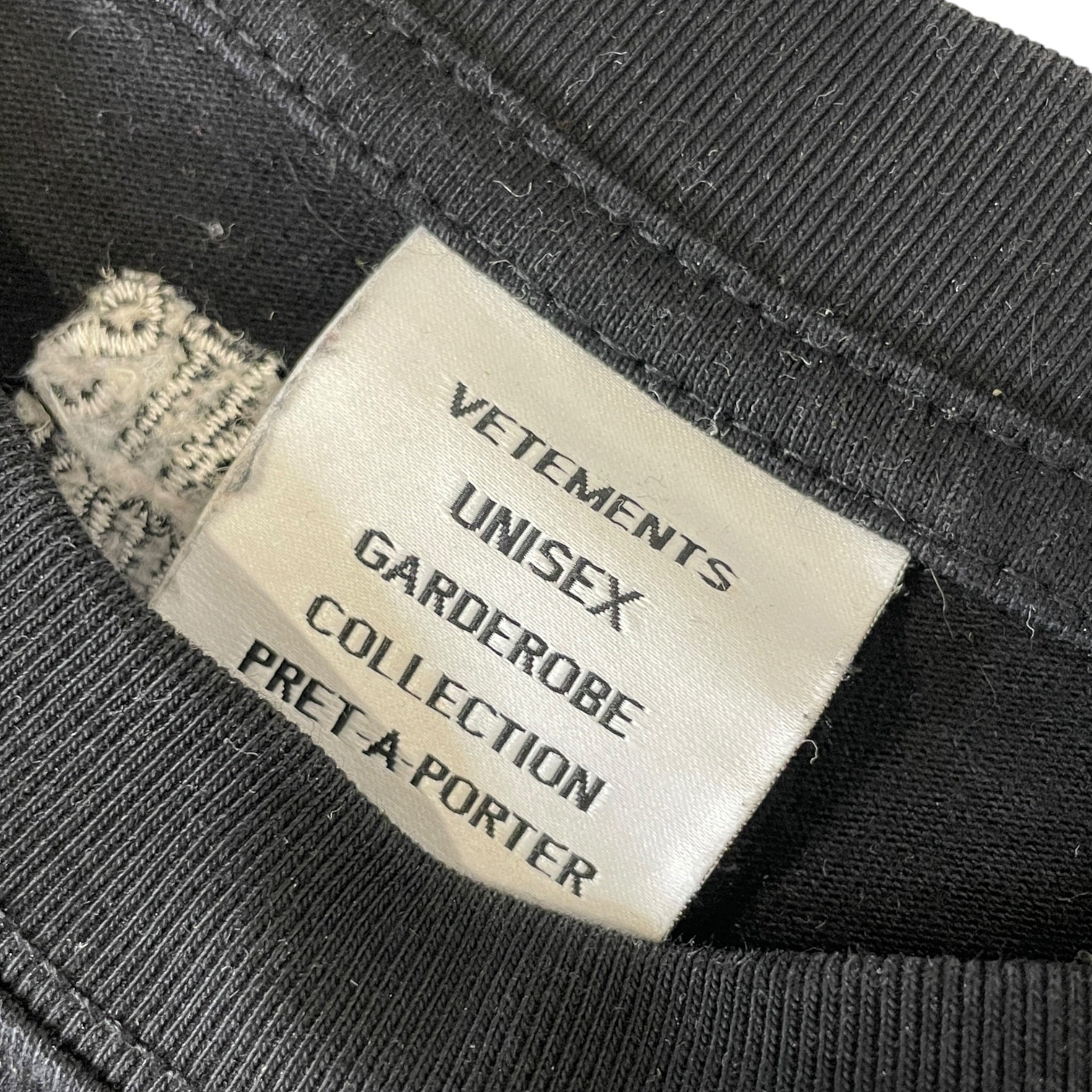 VETEMENTS/T-Shirt/L/Cotton/BLK/VETEMENTS HI SPEED view 3