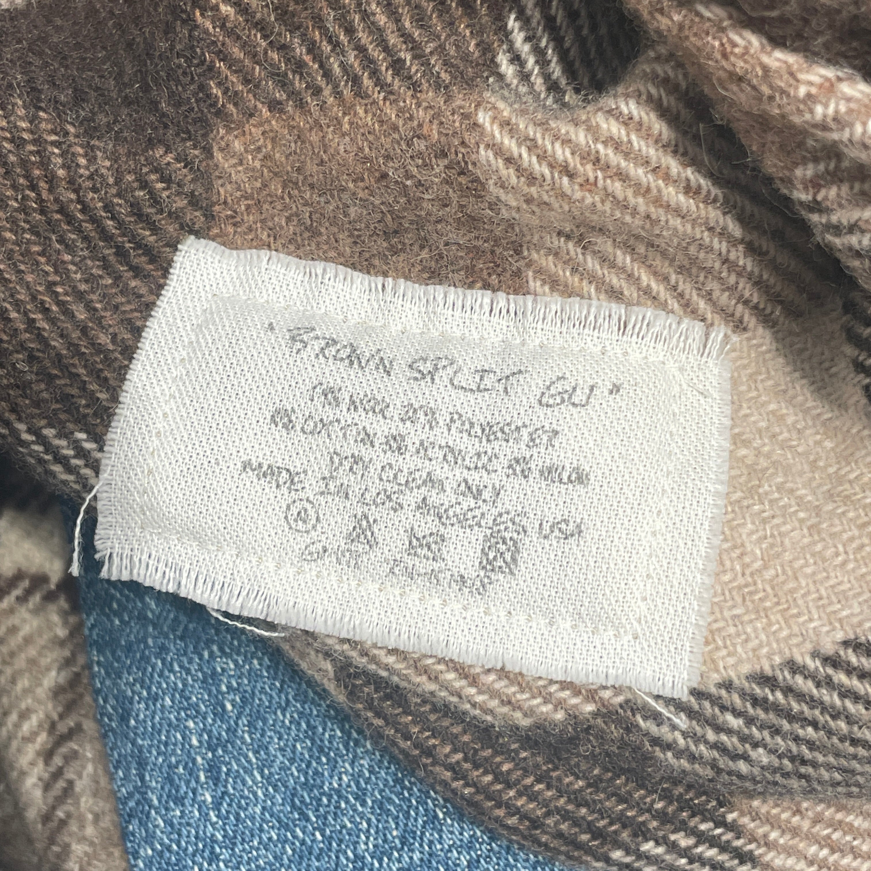 GREG LAUREN/Flannel Shirt/S/Cotton/BRW/Plaid/ view 3