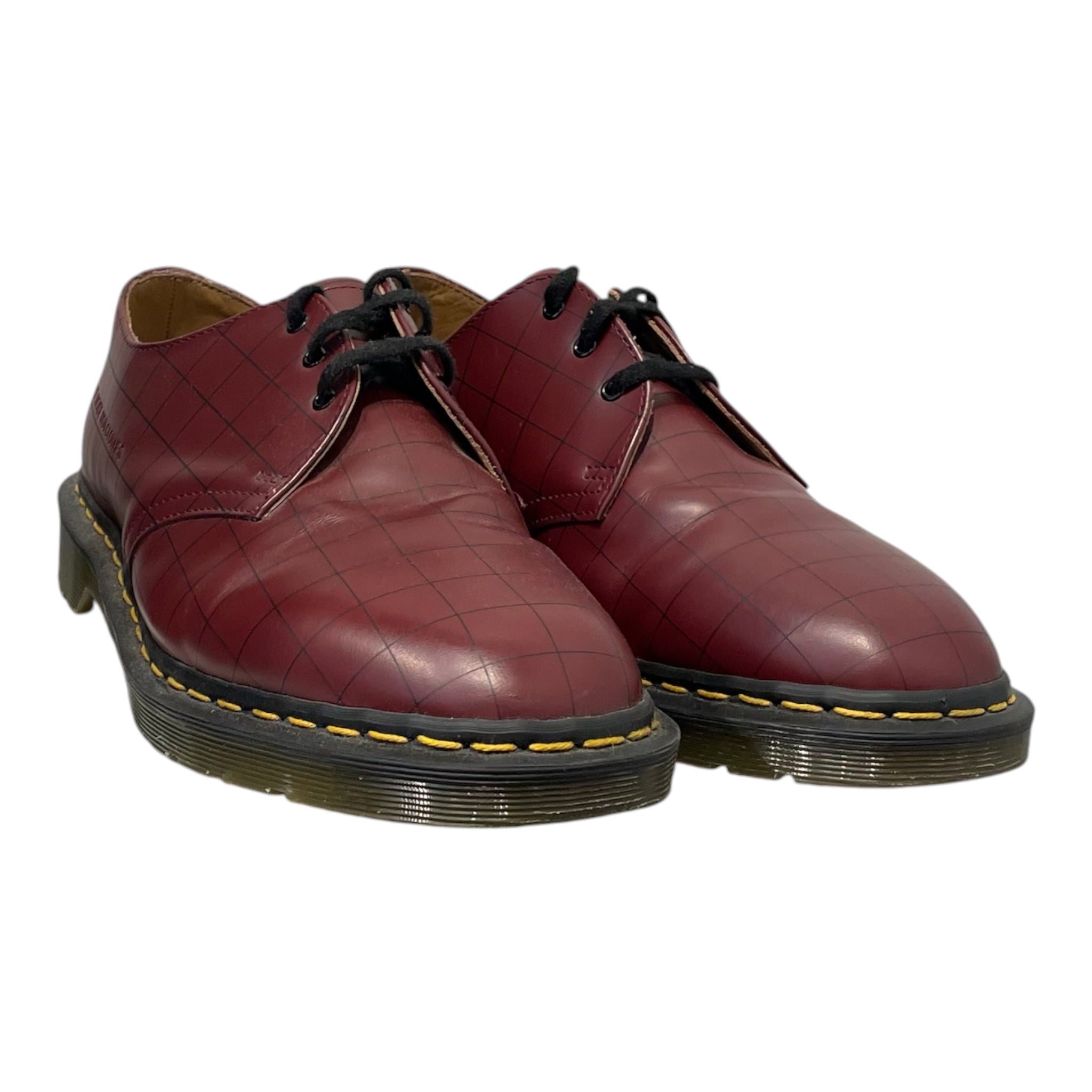 Dr.Martens/UNDERCOVER/Loafers/US 10/All Over Print/Leather/BRD/1461 70S CINEMA CHECK CHERRY view 1