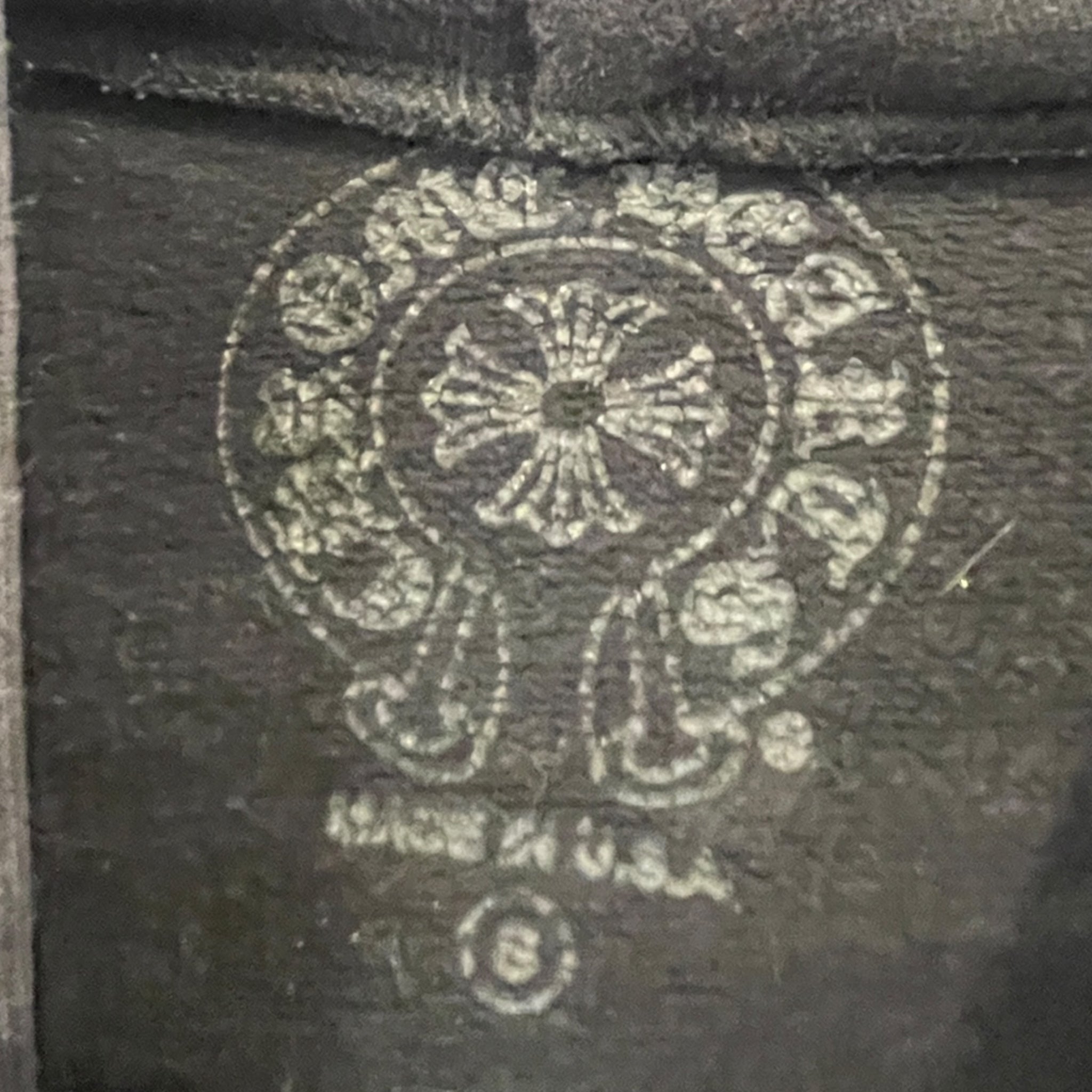 CHROME HEARTS/Hoodie/S/Cotton/BLK/CHROME SIDE LOGO AS IS view 3