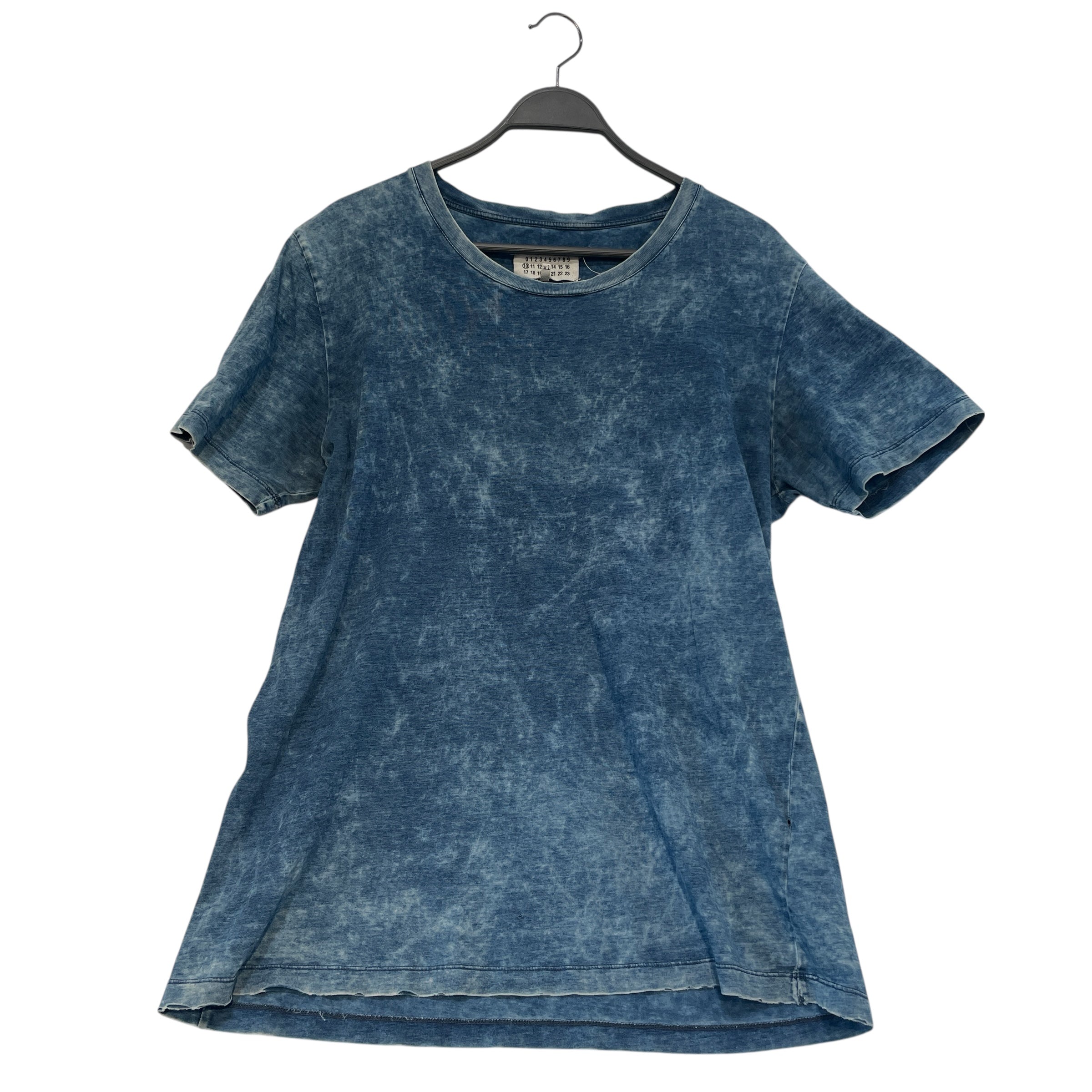 Maison Margiela/T-Shirt/XL/Cotton/BLU/All Over Print/Acid Wash Distressed Tee view 1