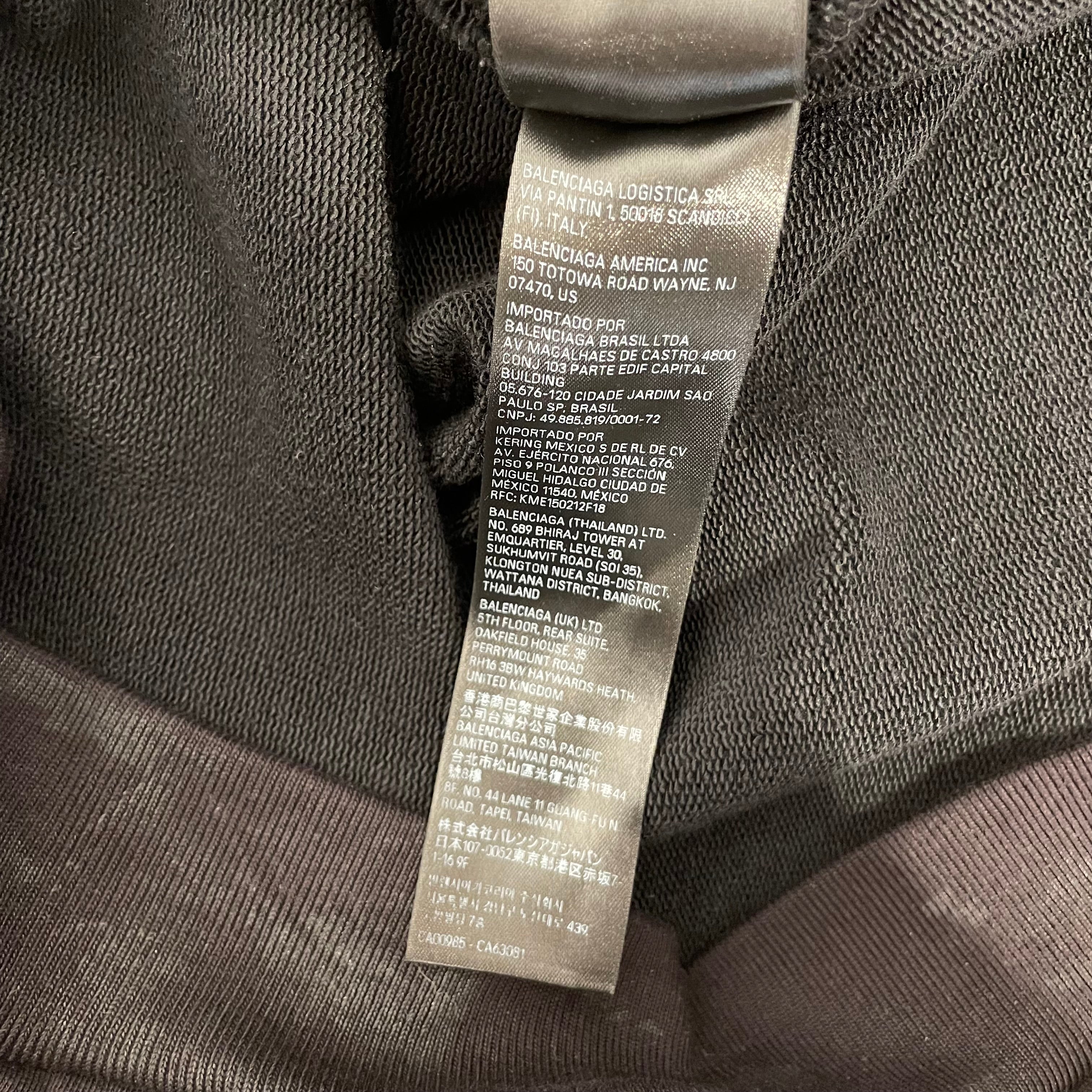 BALENCIAGA/Hoodie/M/Cotton/BLK/ view 6