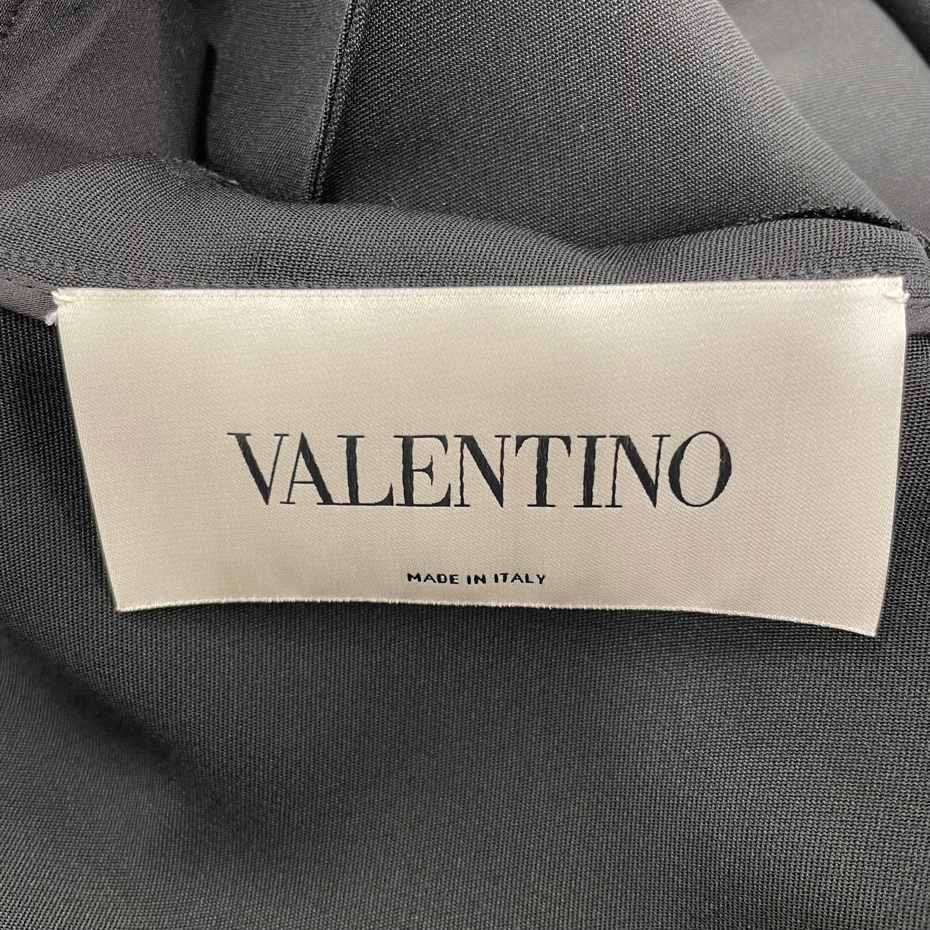 VALENTINO/LS Dress/S/Polyester/BLK/LACECHEST view 3