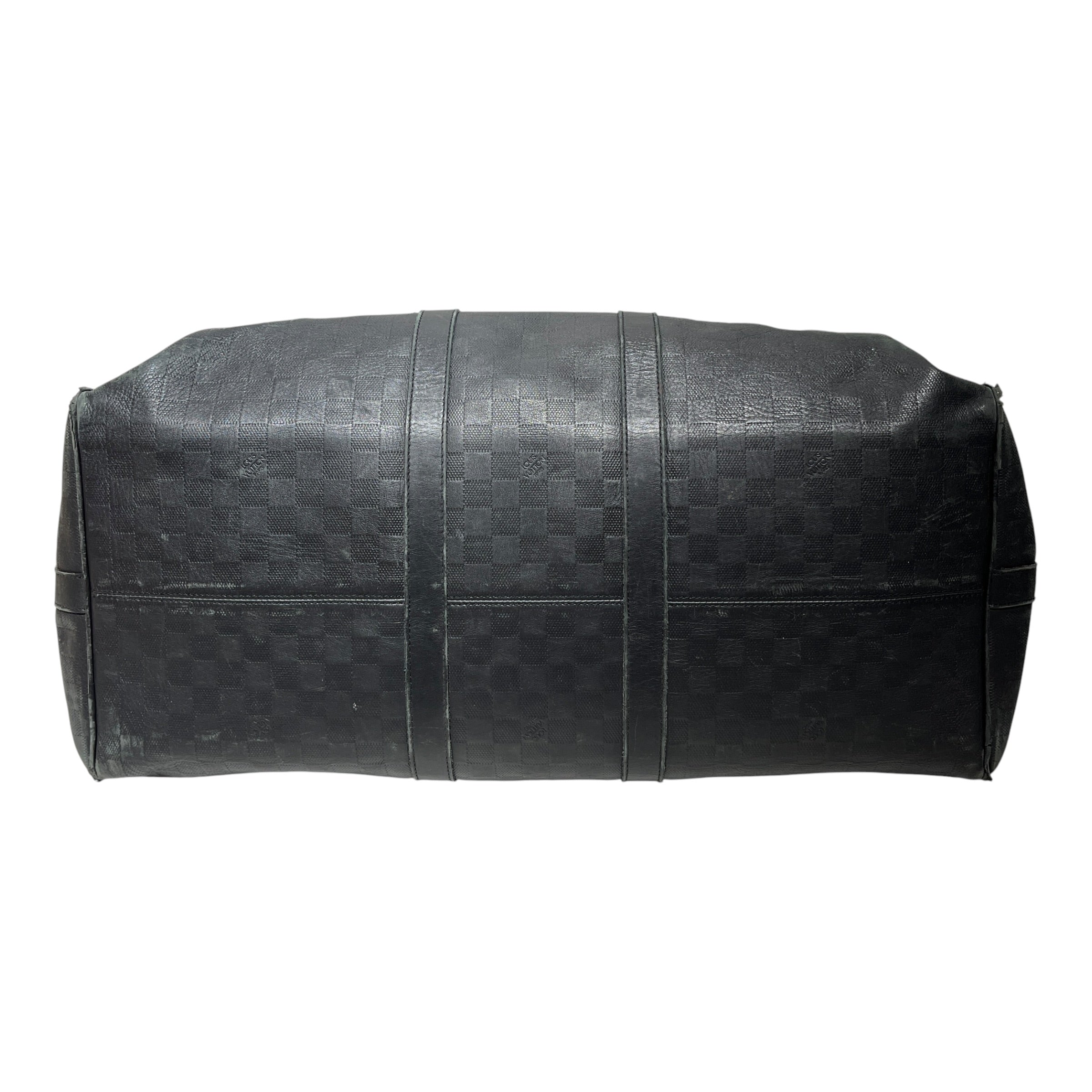 LOUIS VUITTON/Luggage/Leather/BLK/Damier Leather Infini 45 view 4