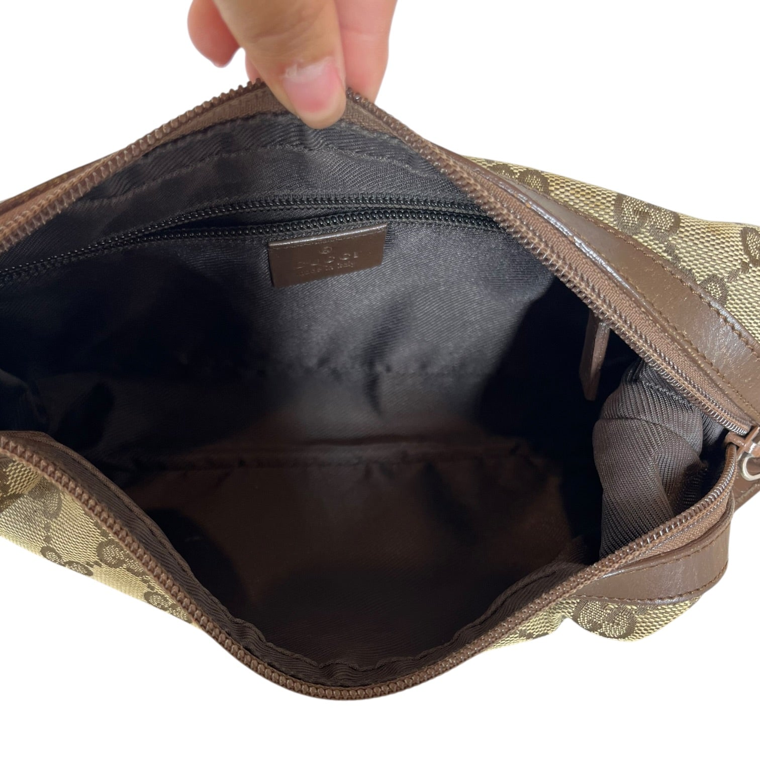 GUCCI/Bag/Monogram/Cotton/CML/GG CANVAS CRESCENT BAG view 8