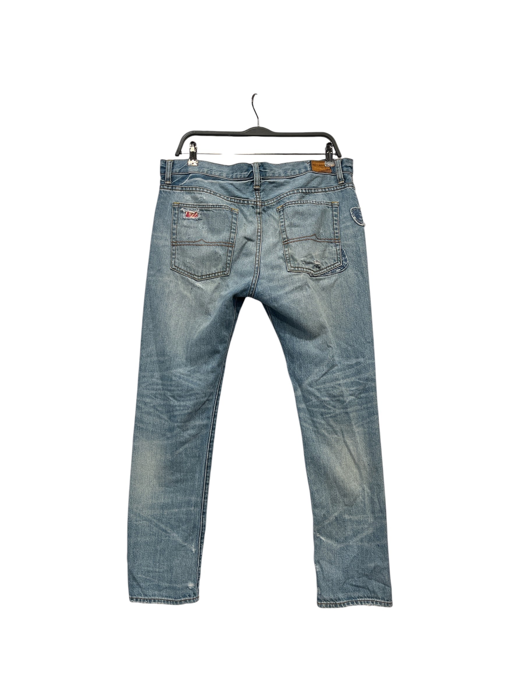 Denim & Supply Ralph Lauren/Straight Pants/28/Denim/BLU/STITCHING PATCHWORK view 2