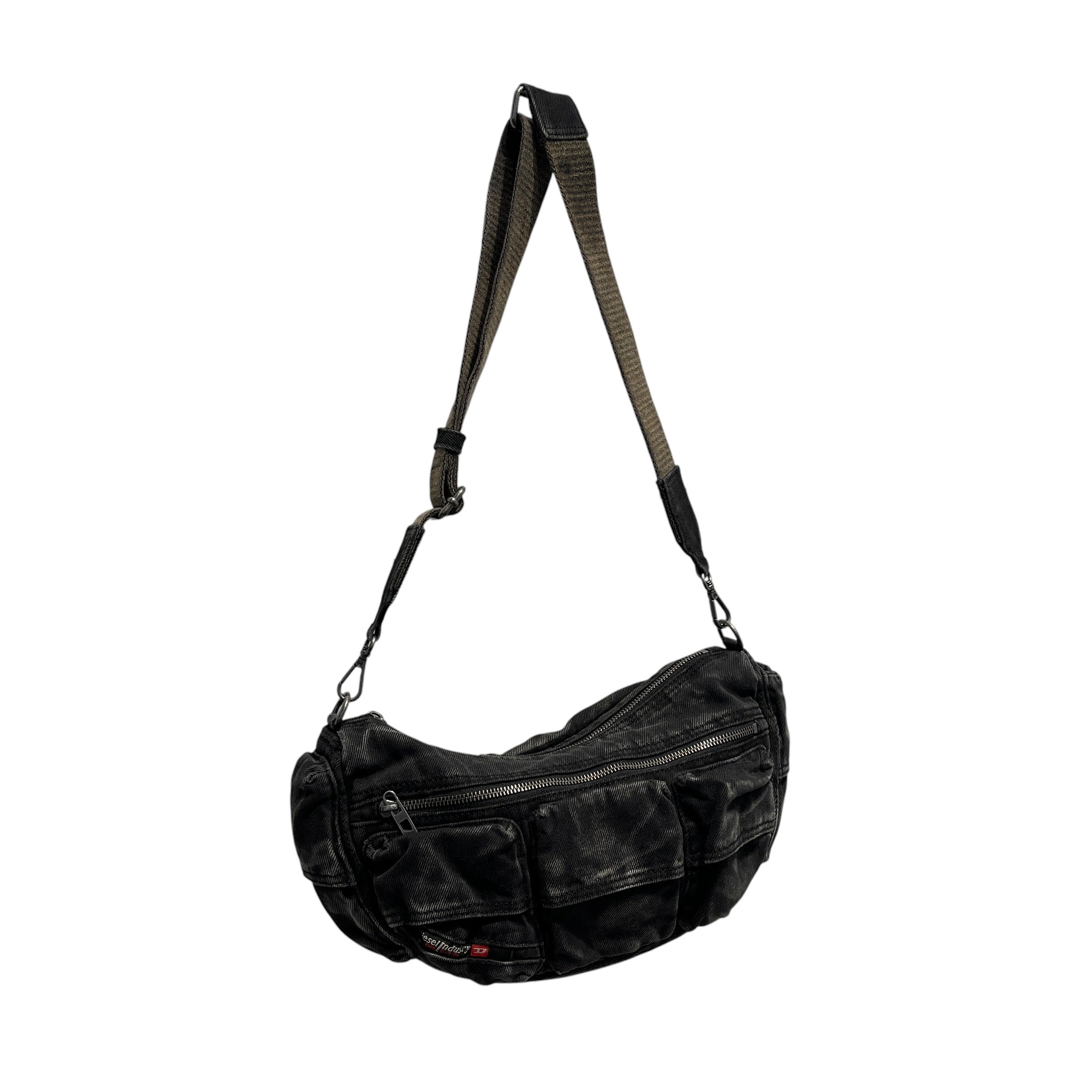 DIESEL/Bag/Denim/BLK/diesel multi pocket denim bag view 1