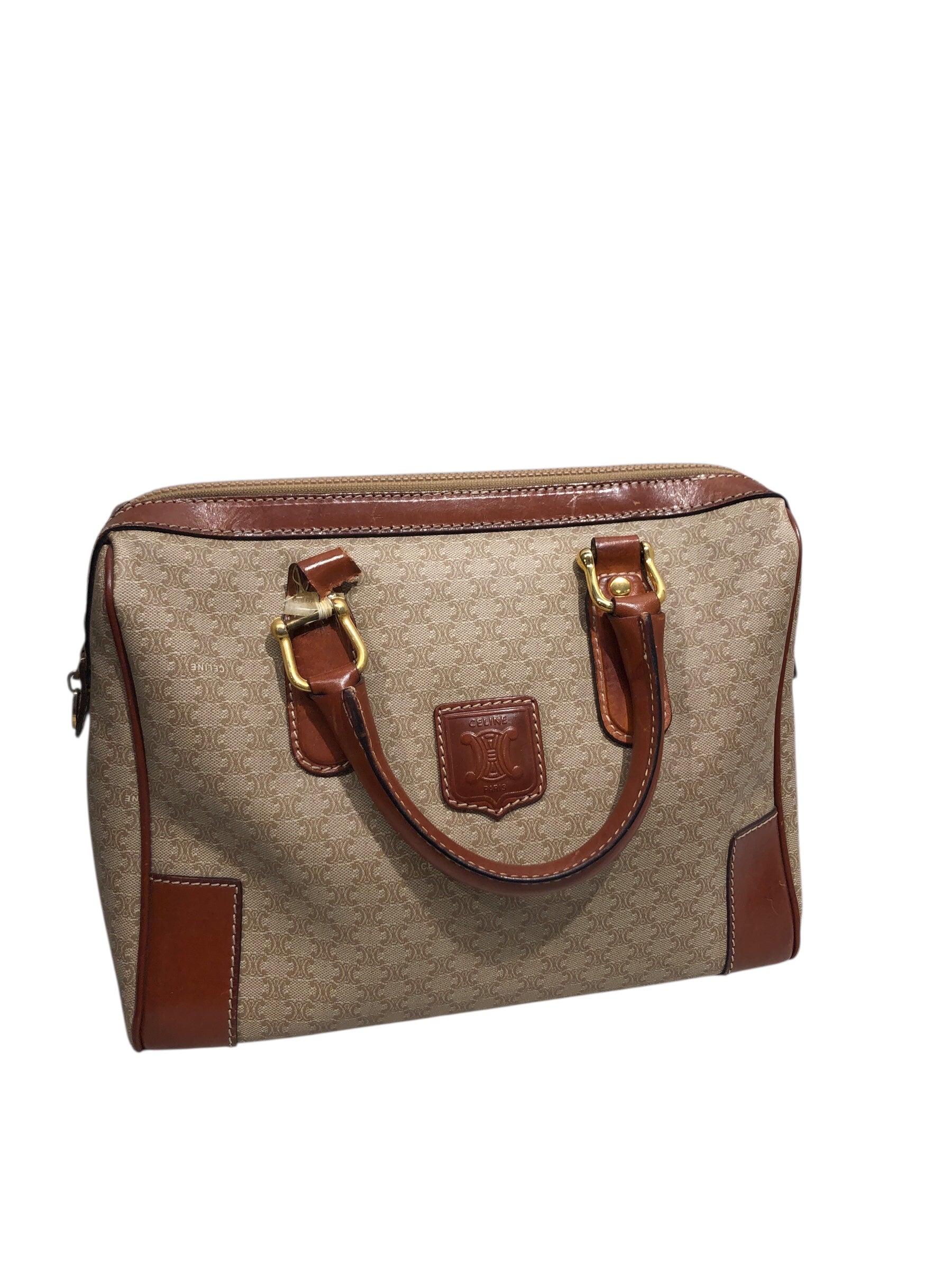 CELINE/Hand Bag/All Over Print/Leather/BEG/ view 1