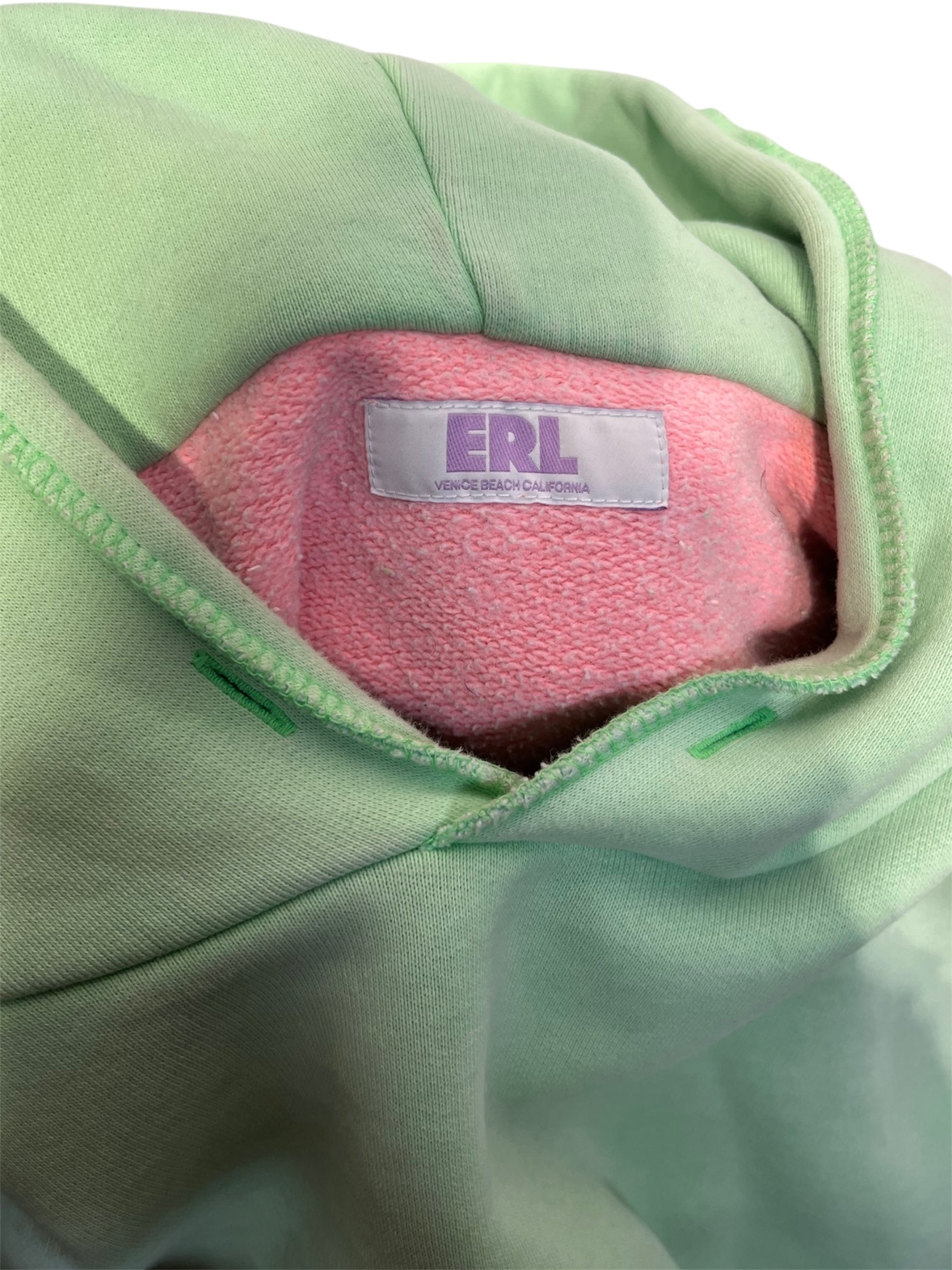 ERL/Hoodie/L/Cotton/MLT/SWIRL HOODIE (PINK & GREEN) view 3