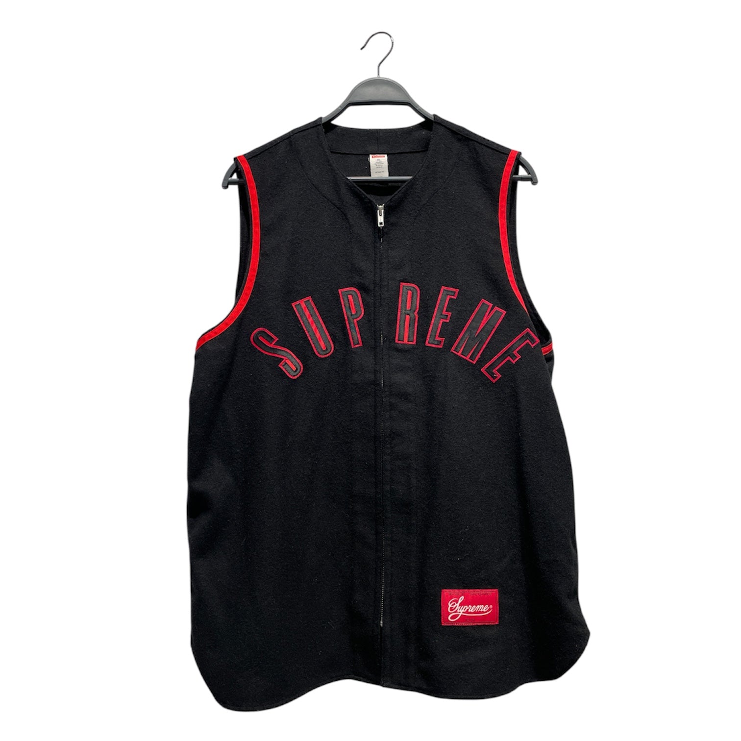 Supreme/Vest/XL/Wool/BLK/Wool Baseball Vest view 1