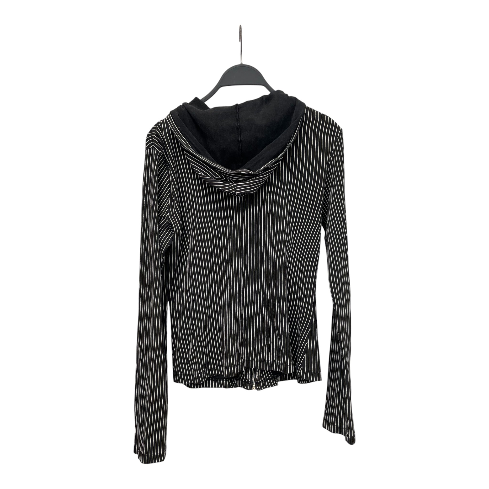 TRIPP NYC/Zip Up Hoodie/XL/Stripe/Cotton/BLK/SKELANIMALSPATCHES view 2