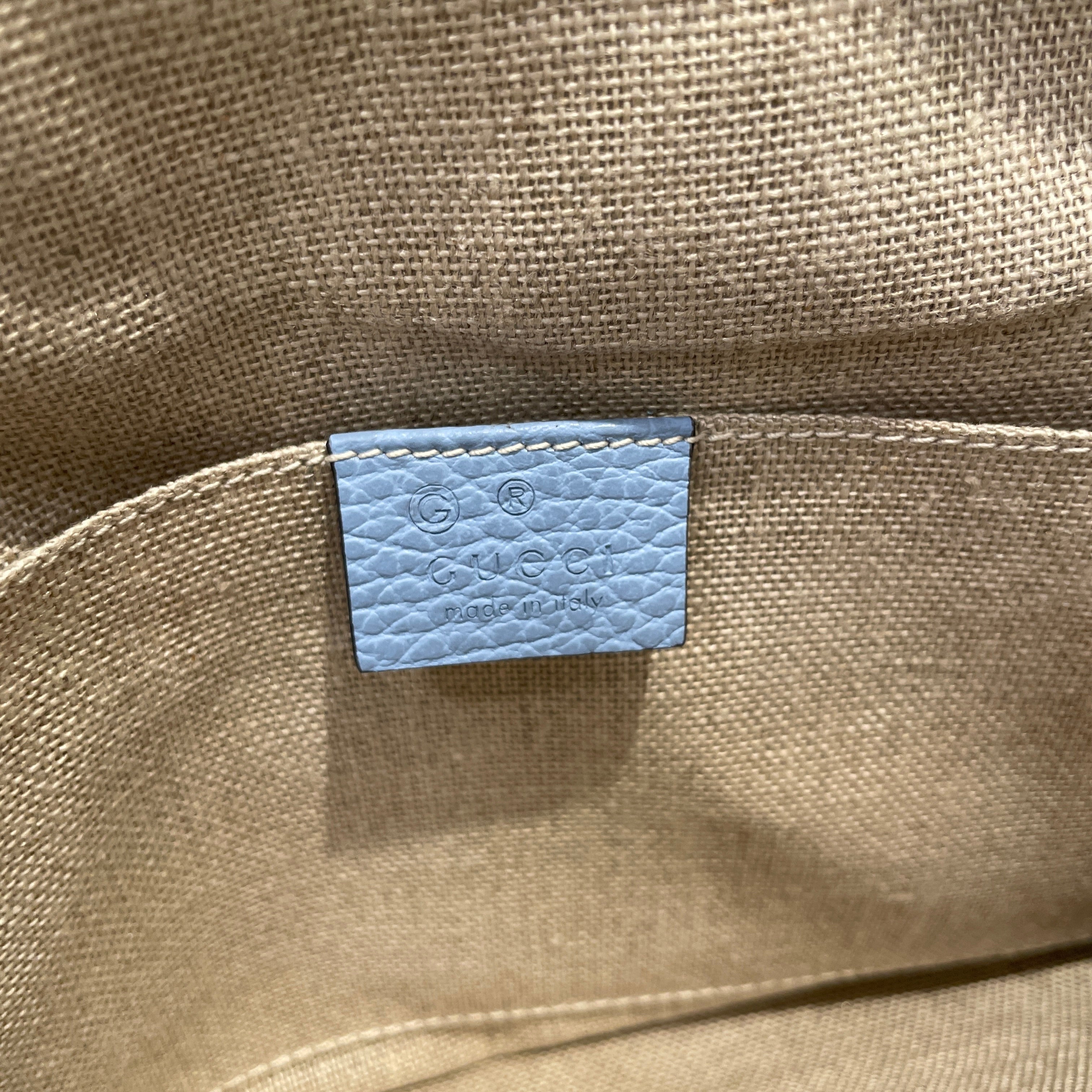 GUCCI/Pouch/Cowhide/BLU/BAMBOO TASSEL view 5