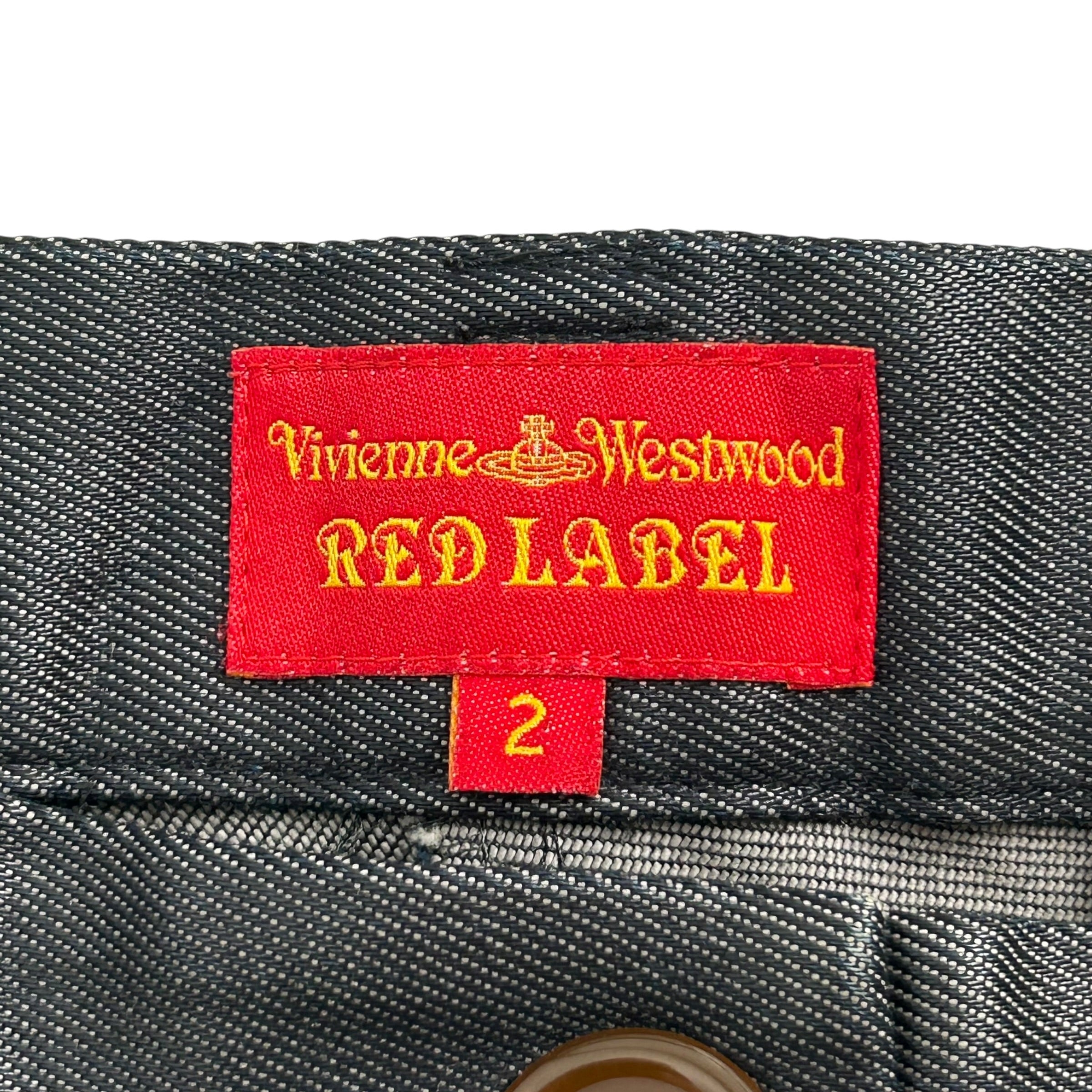 Vivienne Westwood RED LABEL/Skinny Pants/2/Nylon/BLK/357-01-76005 BUTTONS AT BOTTOM view 3