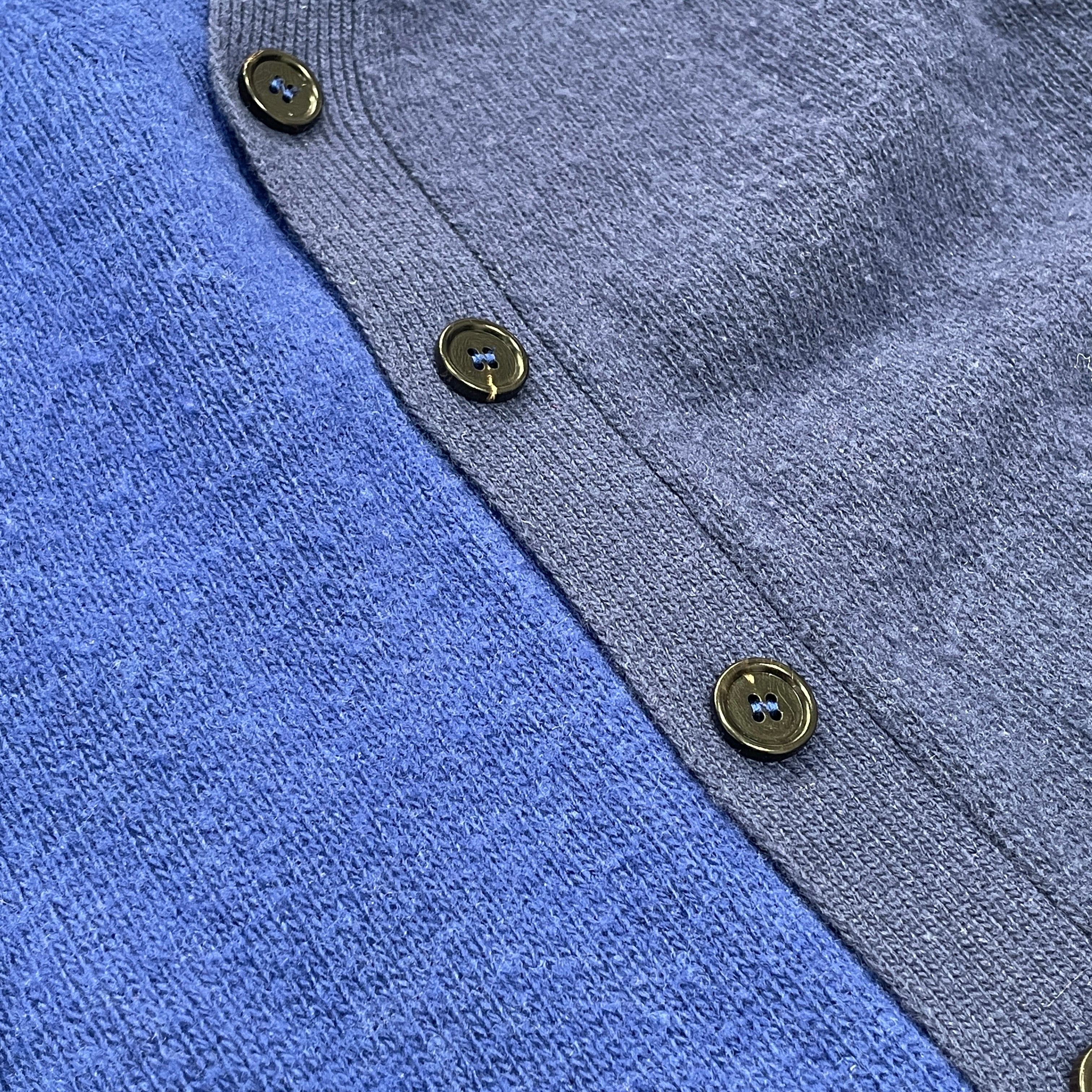 MARNI/Cardigan/36/Wool/BLU/BLU/NVY SPLIT CROP CARDIGAN view 3