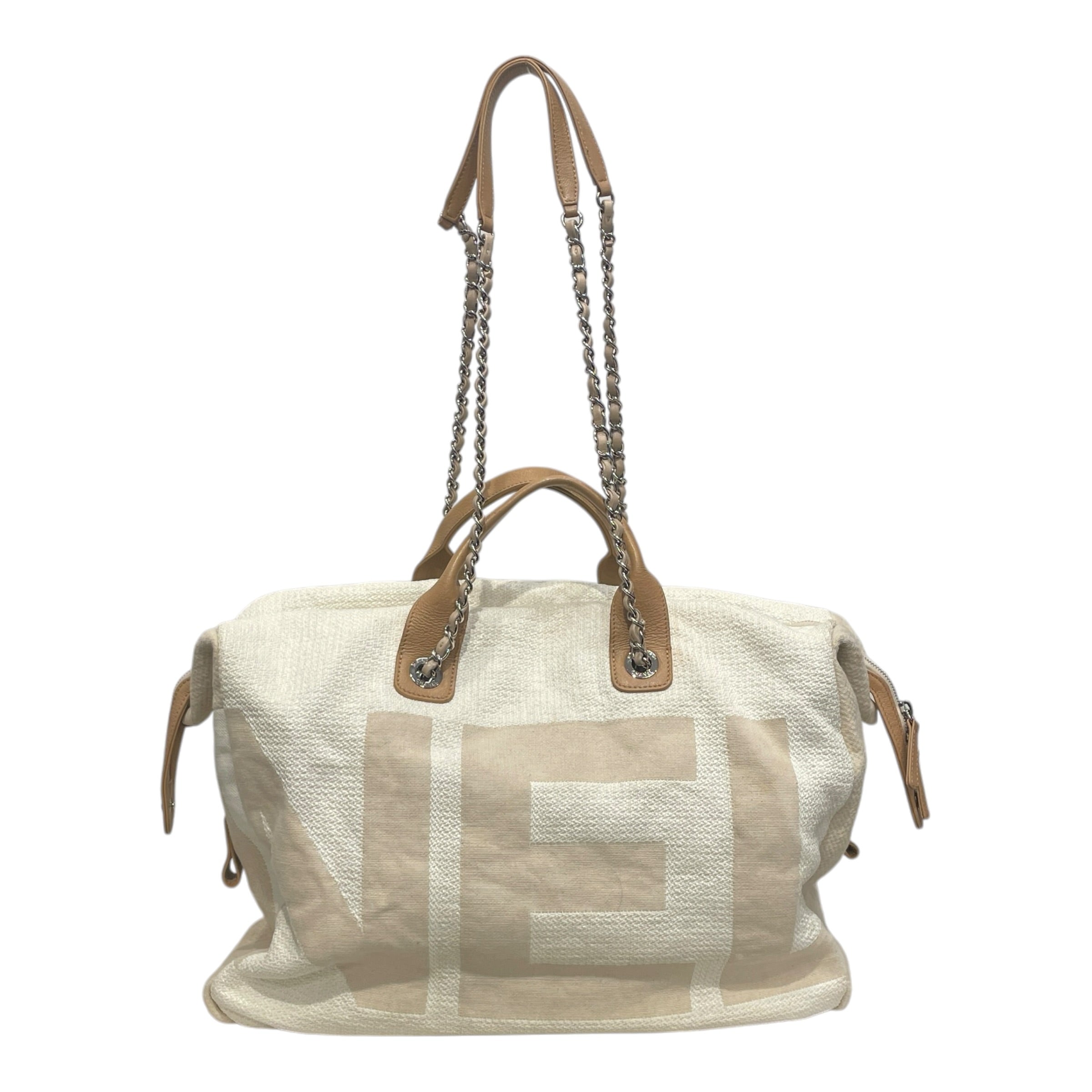 CHANEL/Bag/Tweed/CRM/CHANEL MAXI BOWLING BAG view 2