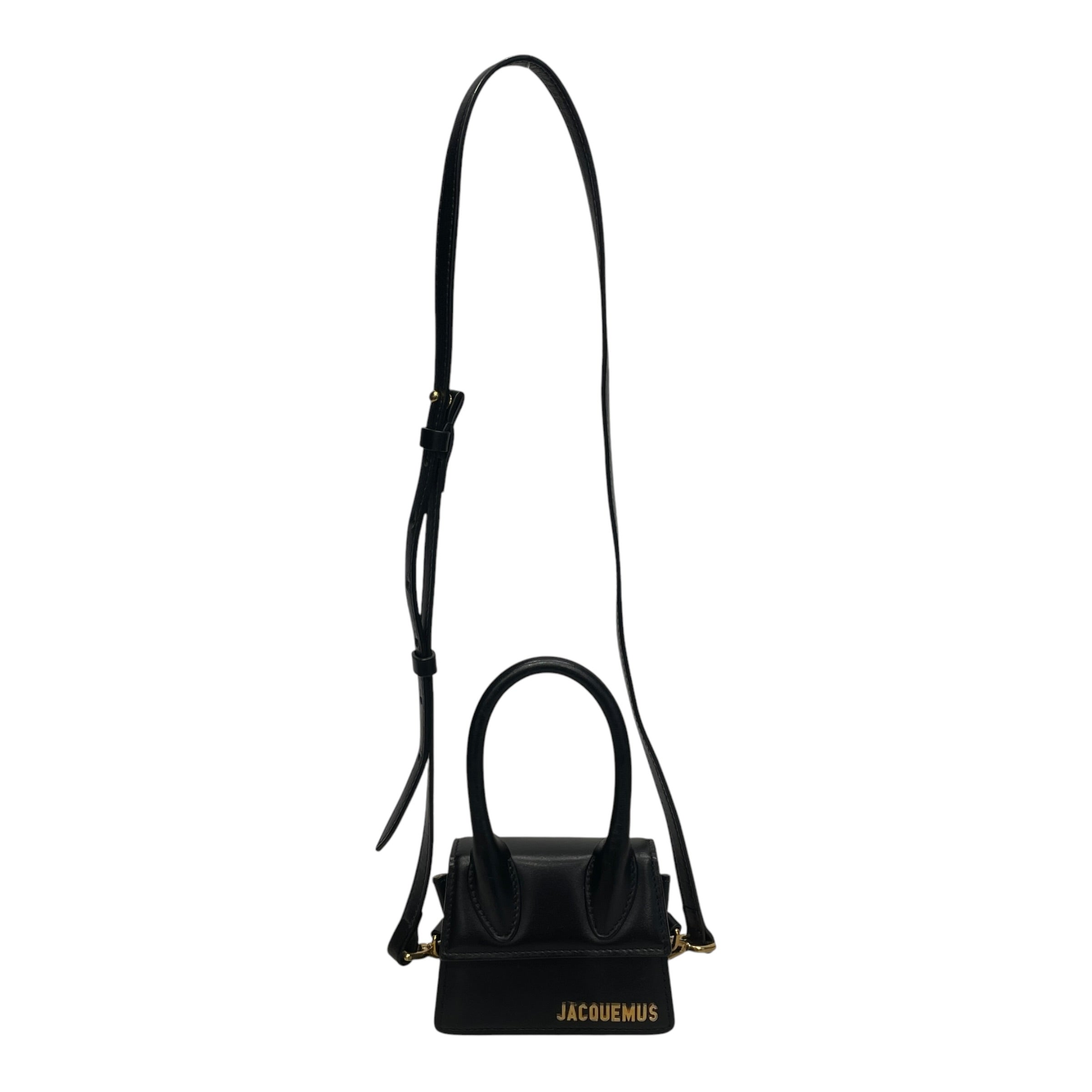 JACQUEMUS/Cross Body Bag/Leather/BLK/MINI PURSE view 1