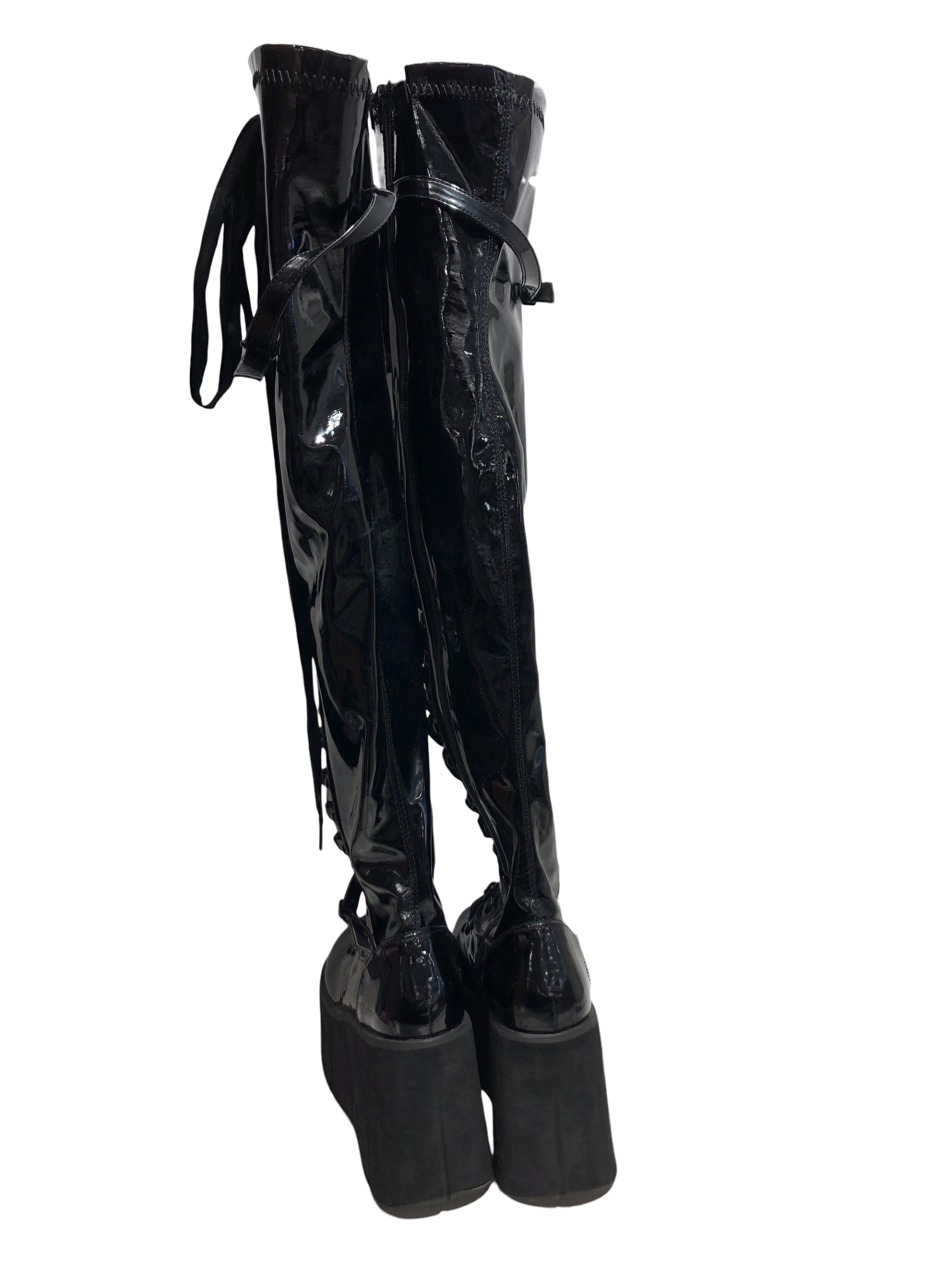 Demonia/Long Boots/US 8.5/Leather/BLK/ view 4