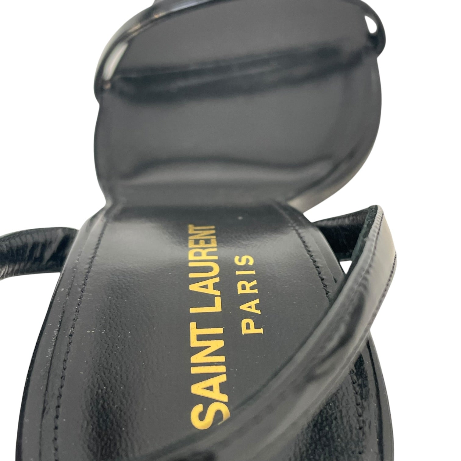 SAINT LAURENT/Sandals/EU 39/Leather/BLK/opyum 110 view 3