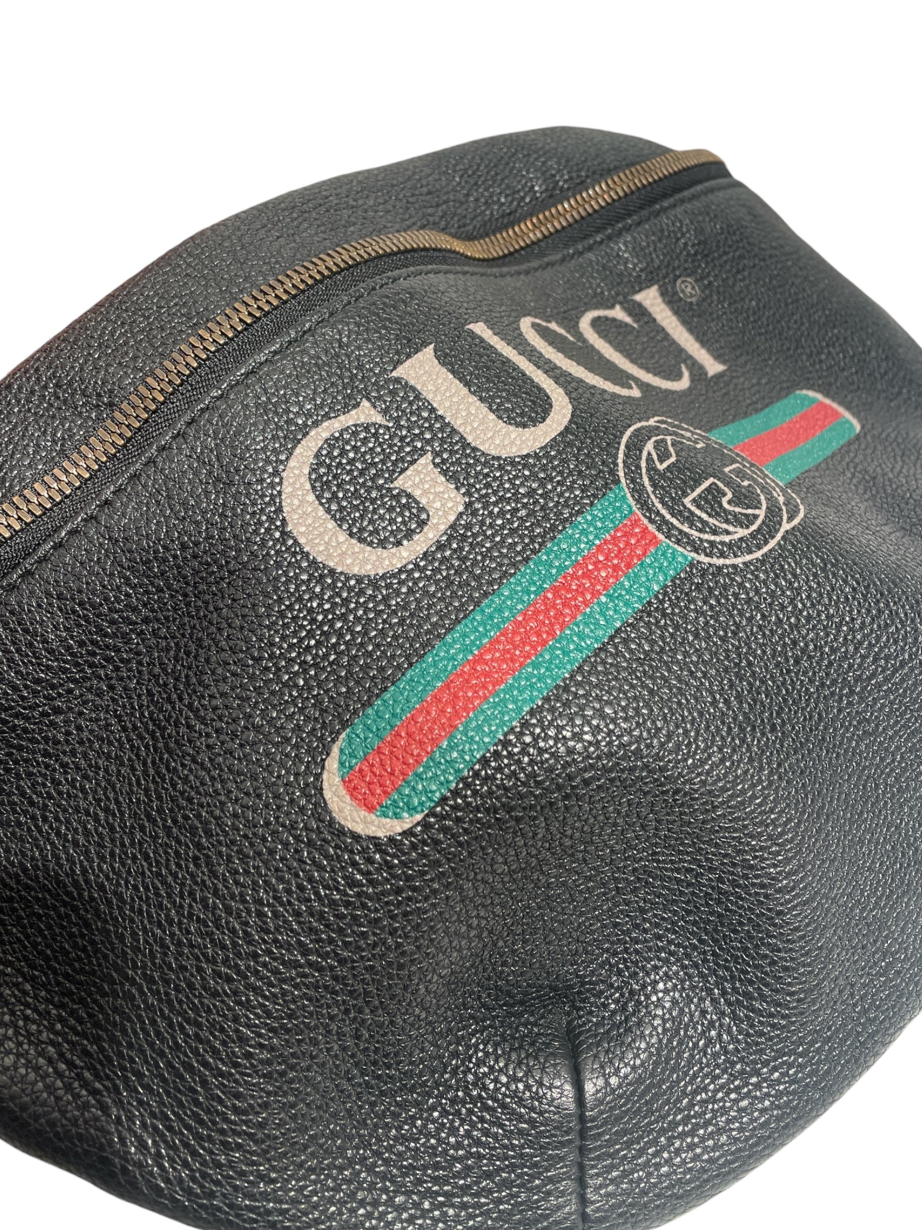 GUCCI/Fanny Pack/Leather/BLK/Grained Calfskin view 5