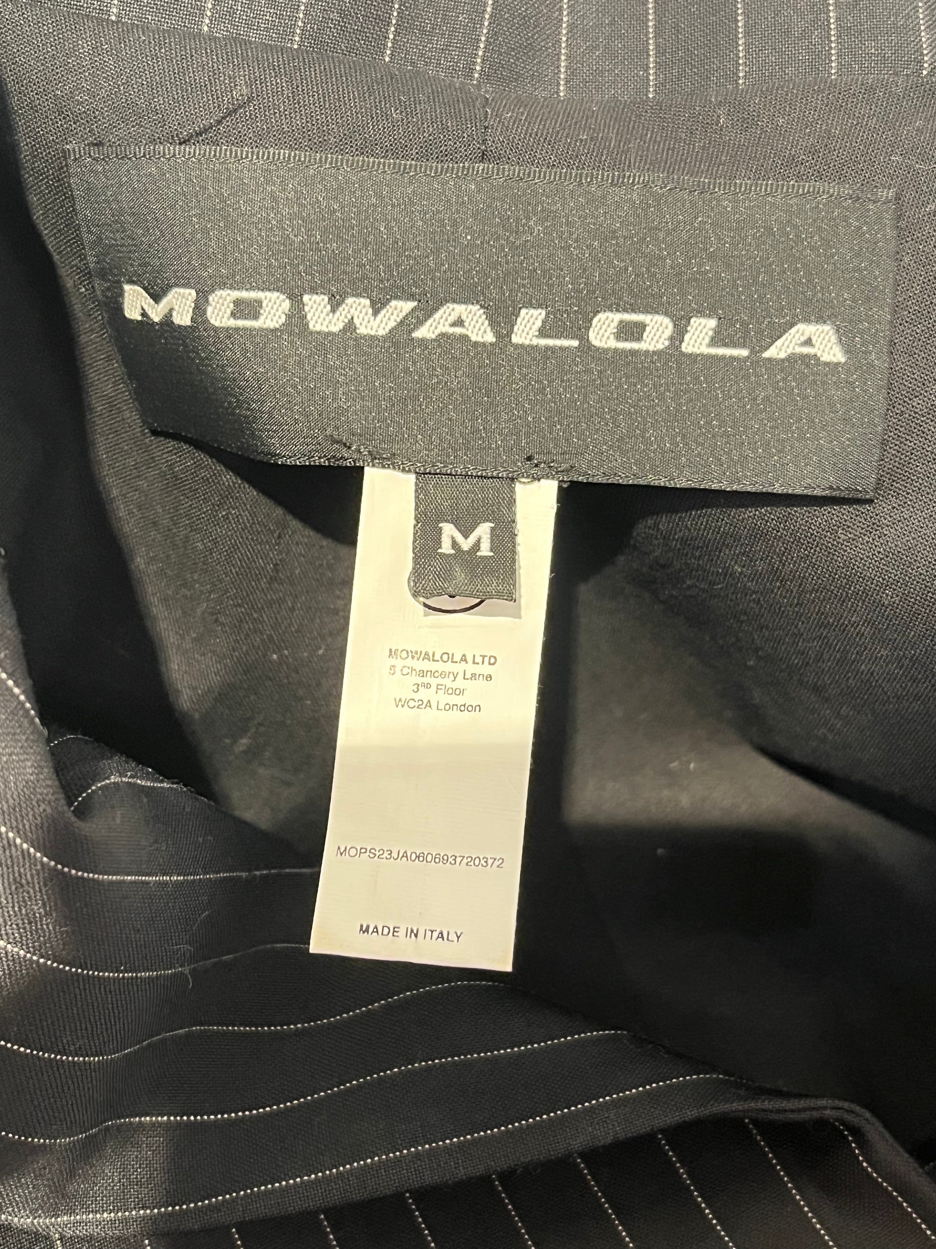 MOWALOLA/Skirt/M/Stripe/Cotton/BLK/Mini Length/MOPS23 striped skirt view 3