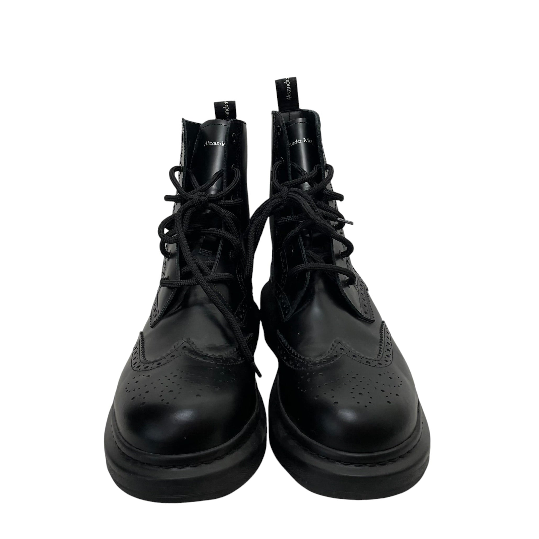 Alexander McQueen/Lace Up Boots/US 11/Leather/BLK/Hybrid Brogue Boots view 2