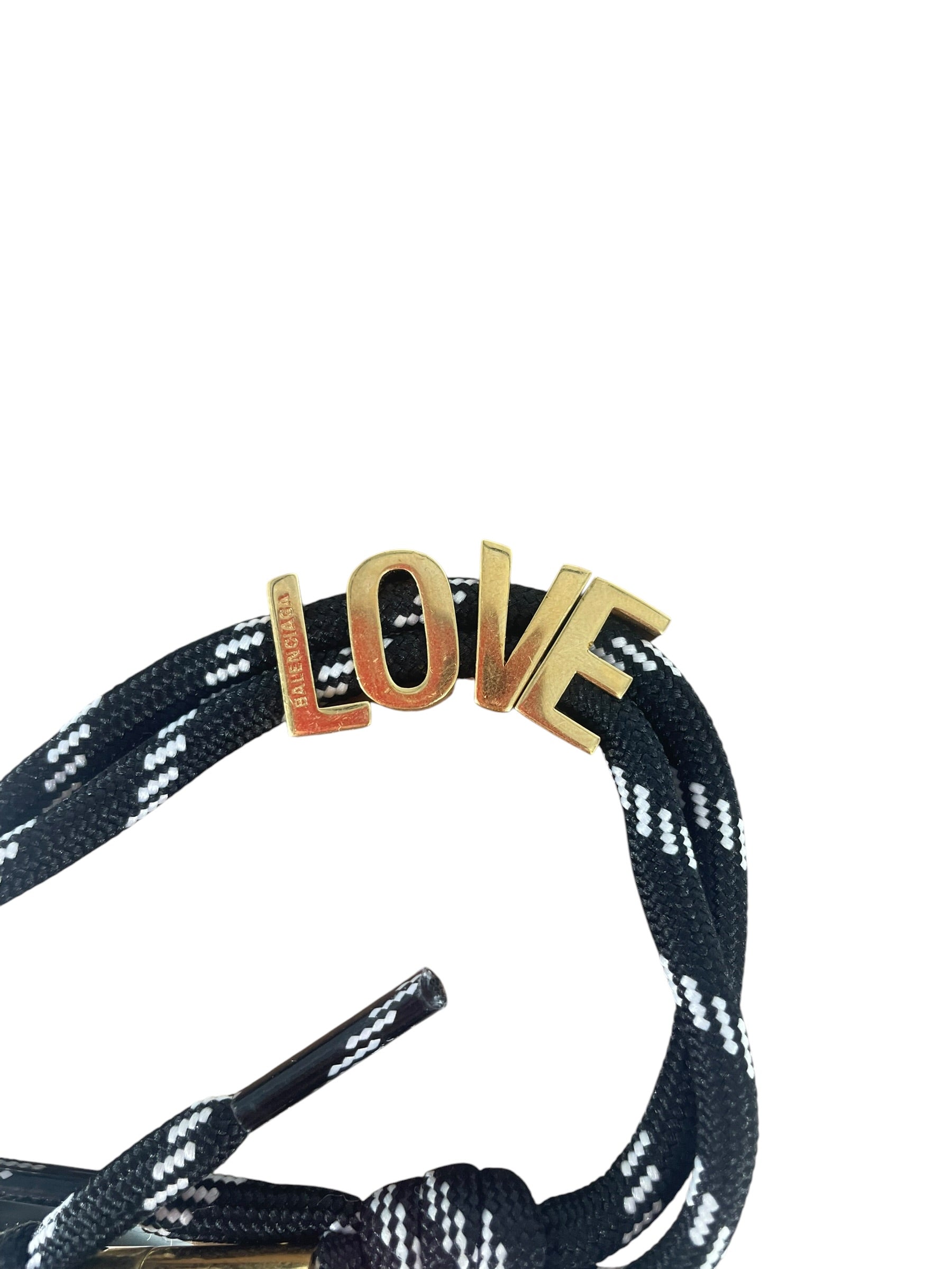 BALENCIAGA/Bracelet/OS/BLK/love gold view 4
