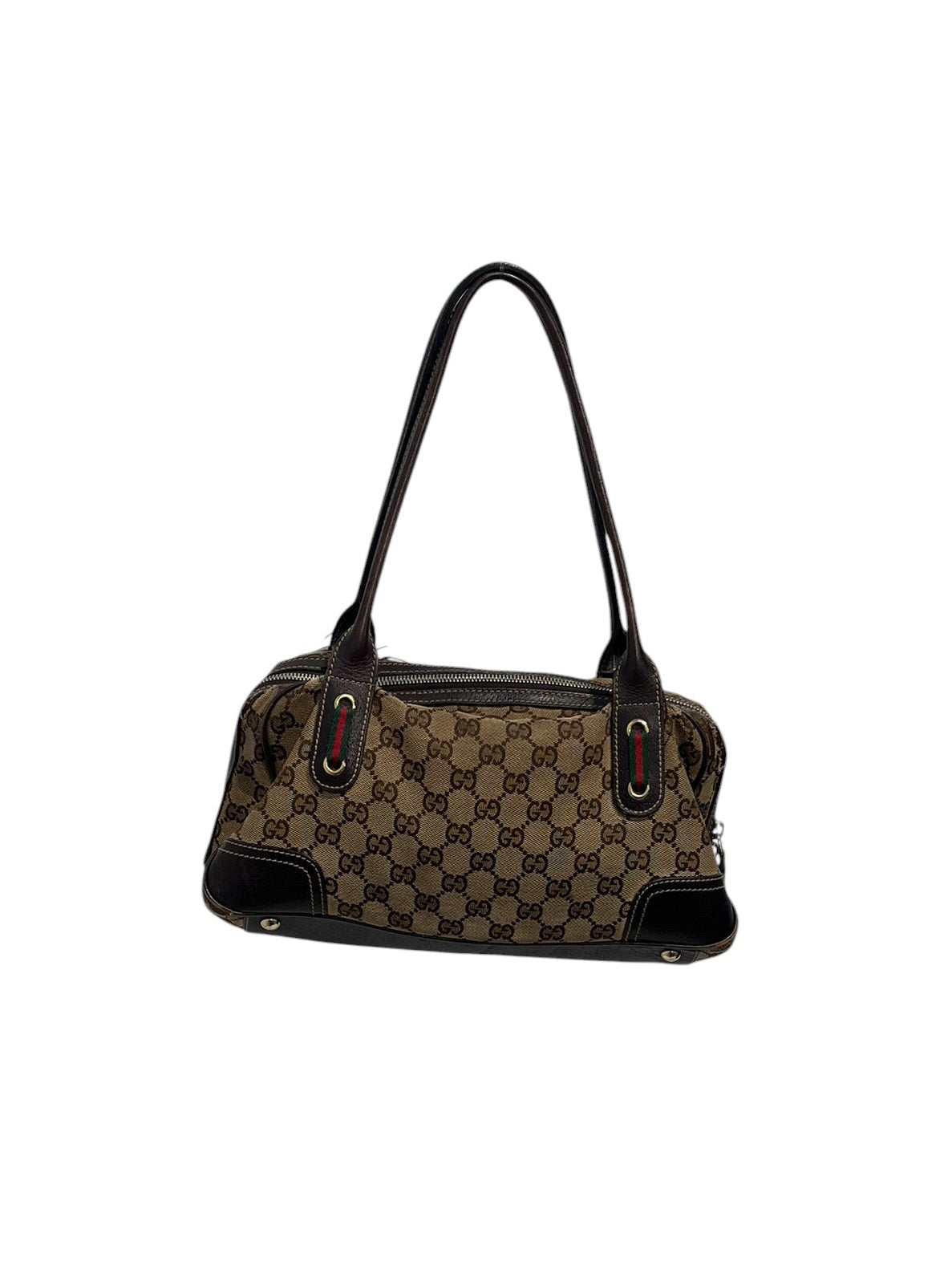 GUCCI/Hand Bag/Monogram/Cotton/BRW/gucci bow shoulder bag view 2