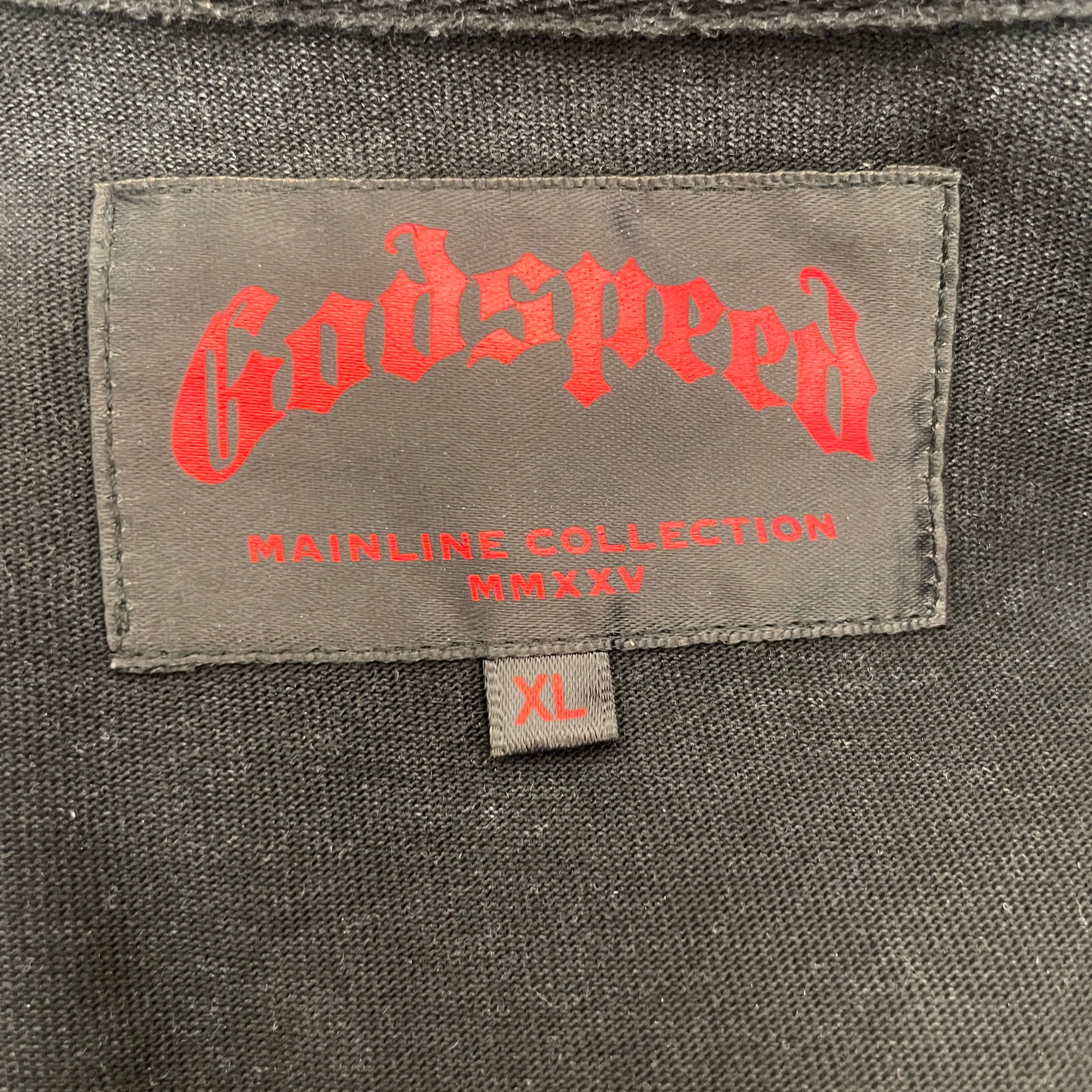 GODSPEED NEW YORK/T-Shirt/XL/Cotton/BLK/logo view 3