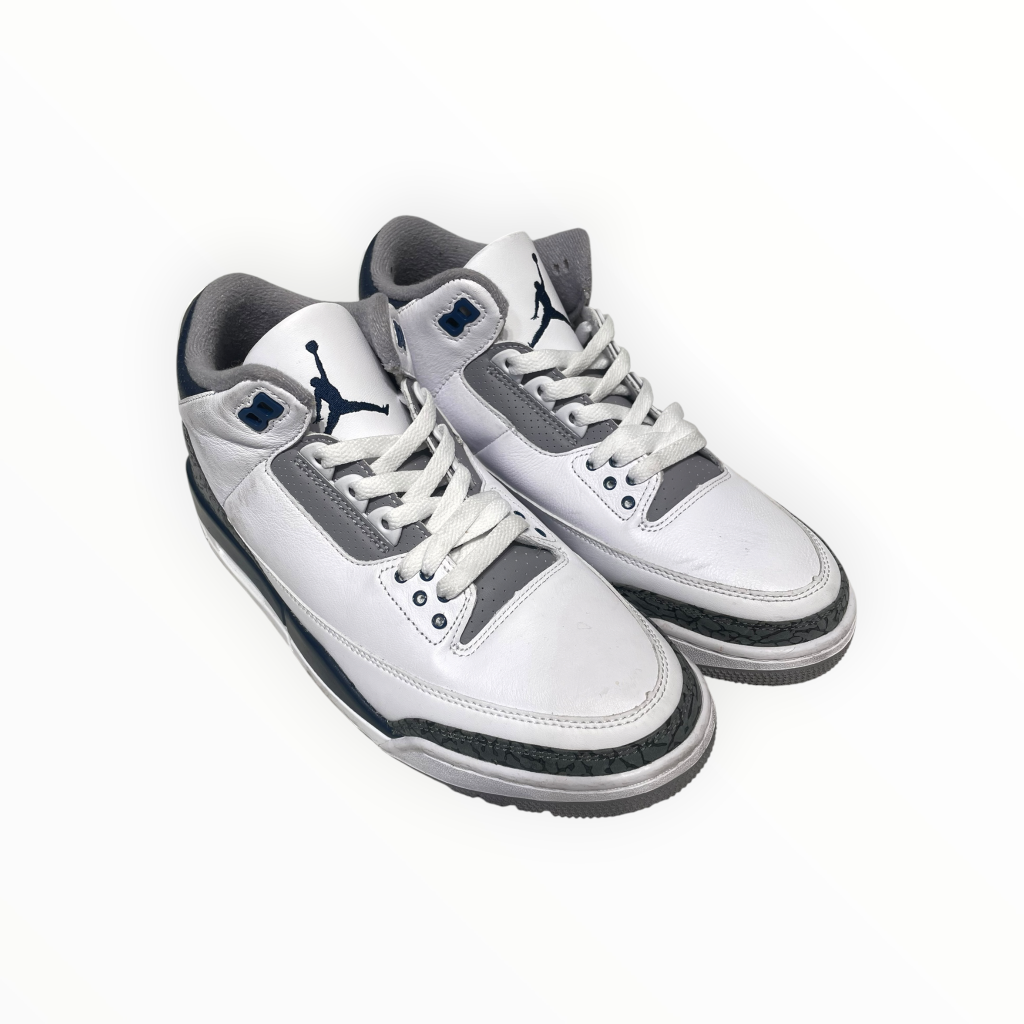 NIKE/AIR JORDAN 3 RETRO/Hi-Sneakers/US 9/Leather/NVY/CT8532-140 view 1