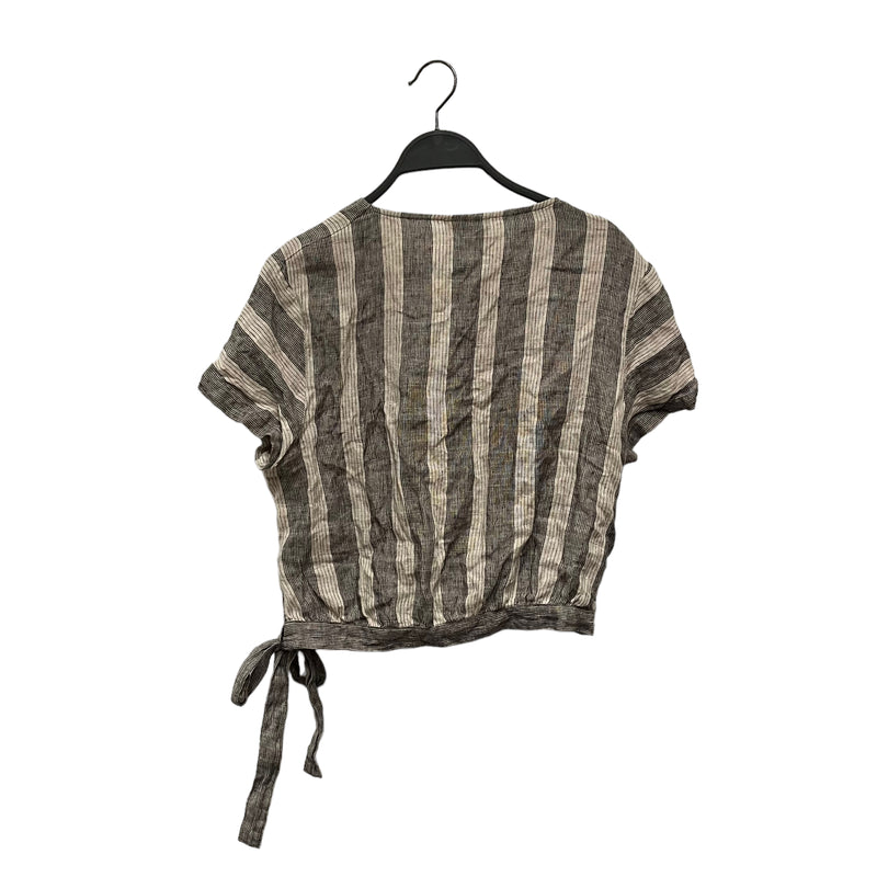 nygardsanna/Shirt/Stripe/Linen/GRY/