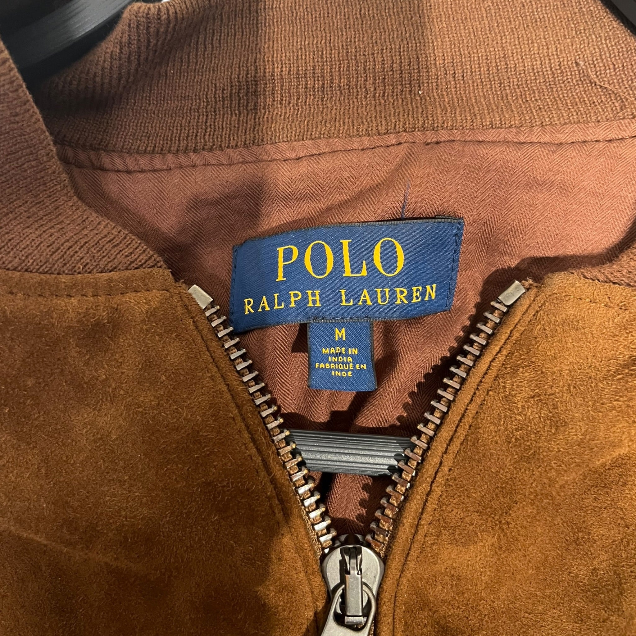 POLO RALPH LAUREN/Jacket/M/Suede/BRW/Suede bomber view 3