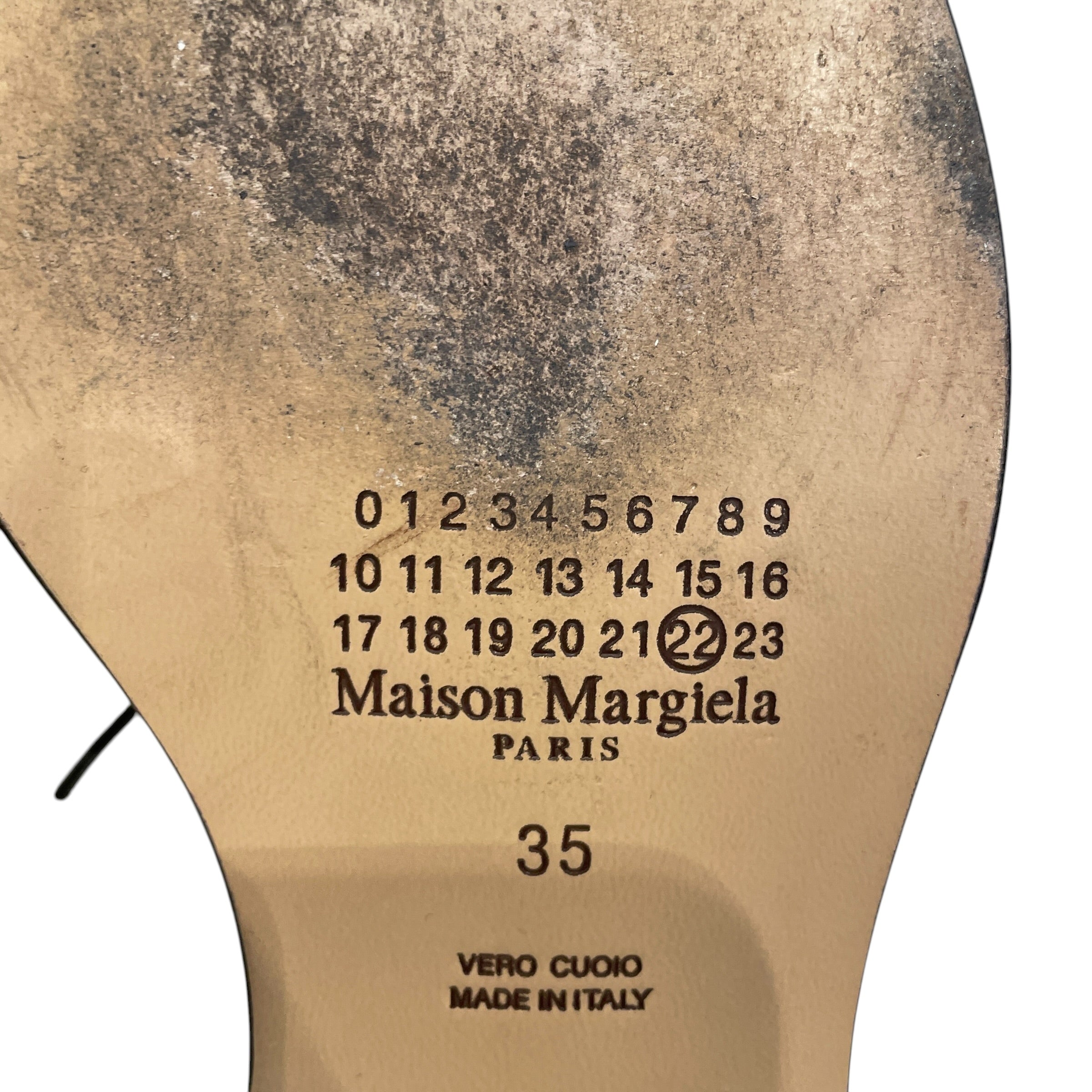 Maison Margiela/Flat Shoes/EU 35/Acrylic/CLR/CLEAR TABI SHOE view 6