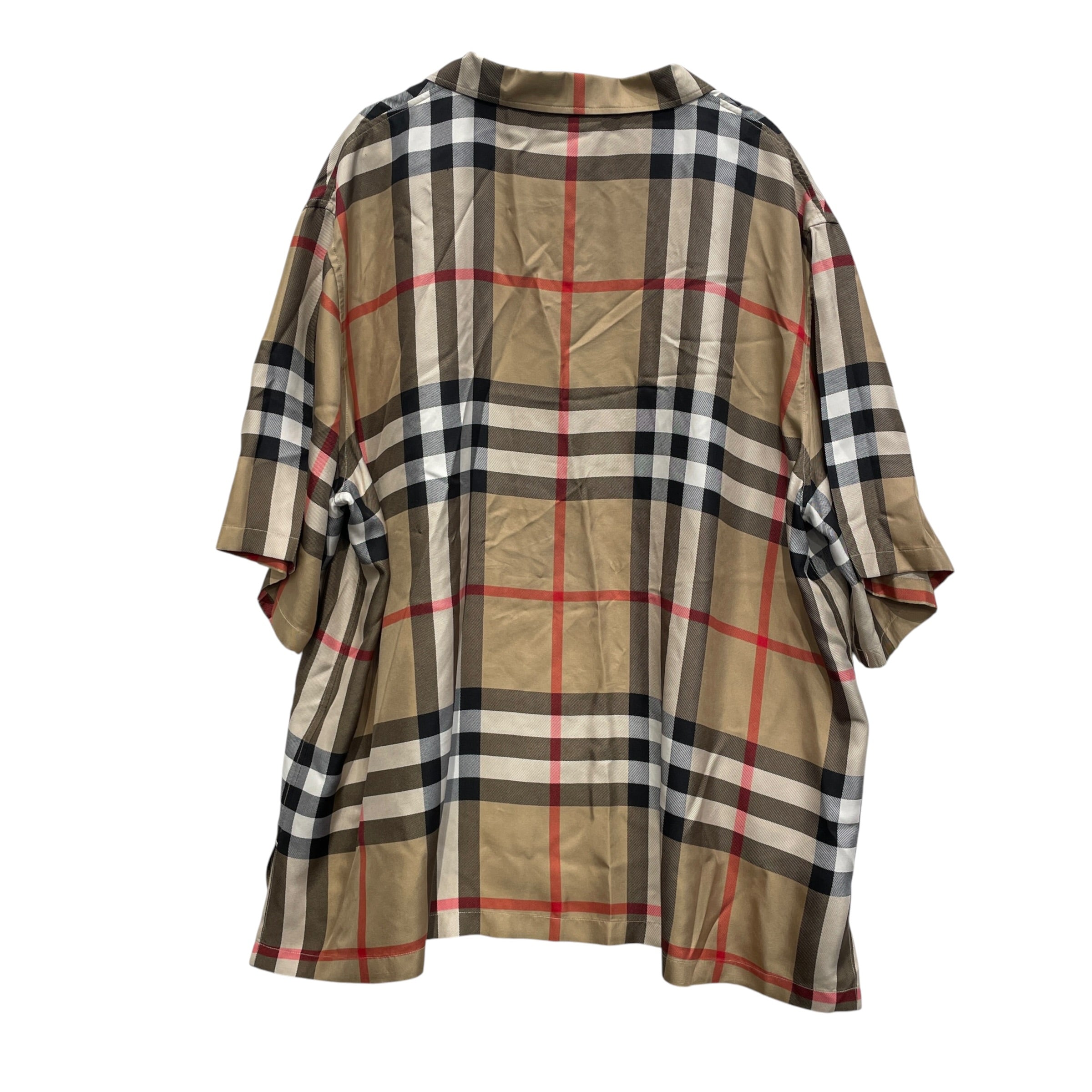 BURBERRY LONDON/SS Shirt/XXL/Silk/MLT/Open Coller/Glen Check/BURBERRYLDN CHECK SILK PLAID S view 2
