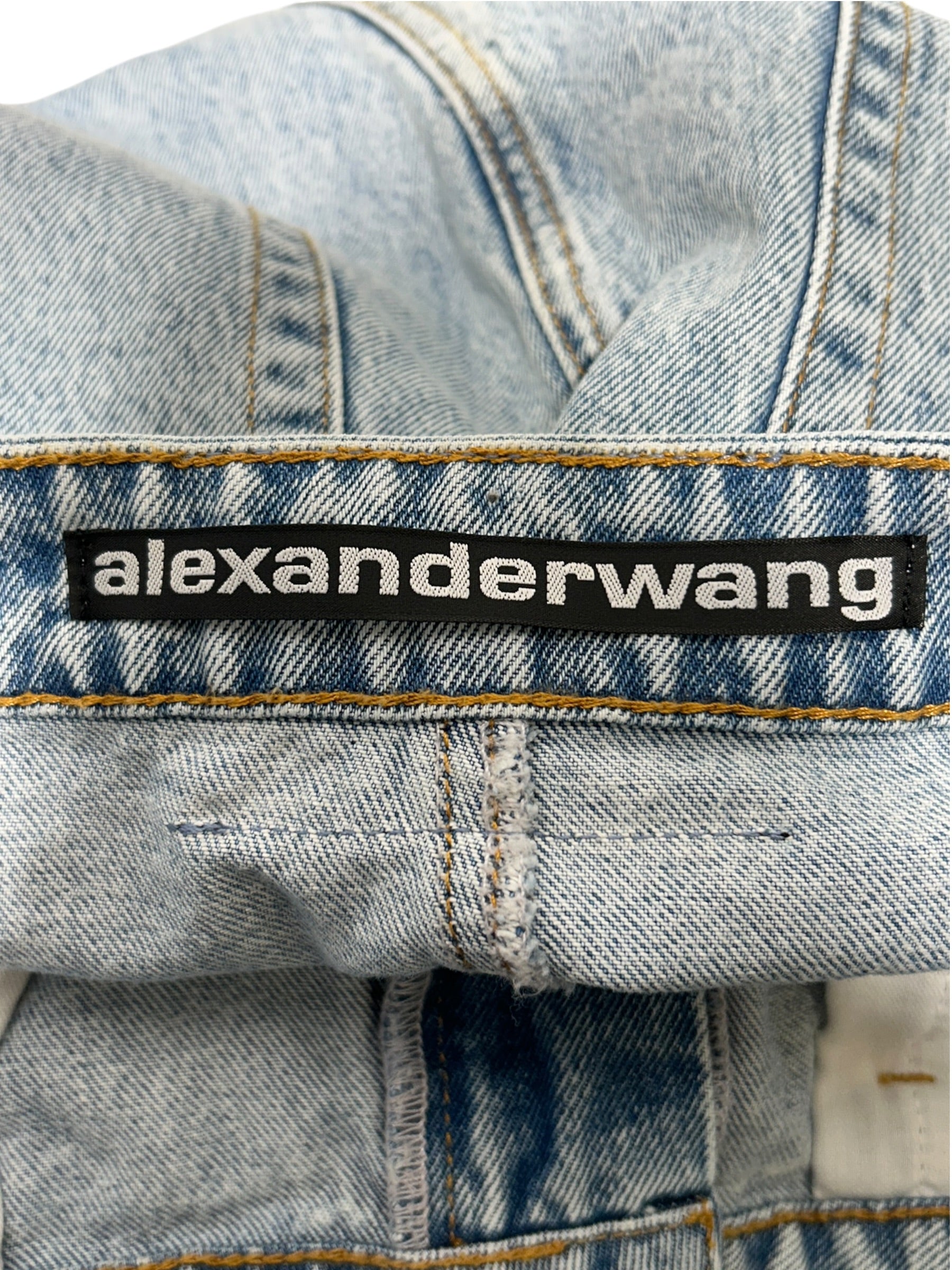 Alexander Wang/Long Skirt/32/Denim/BLU/ASYMMETRICAL view 3