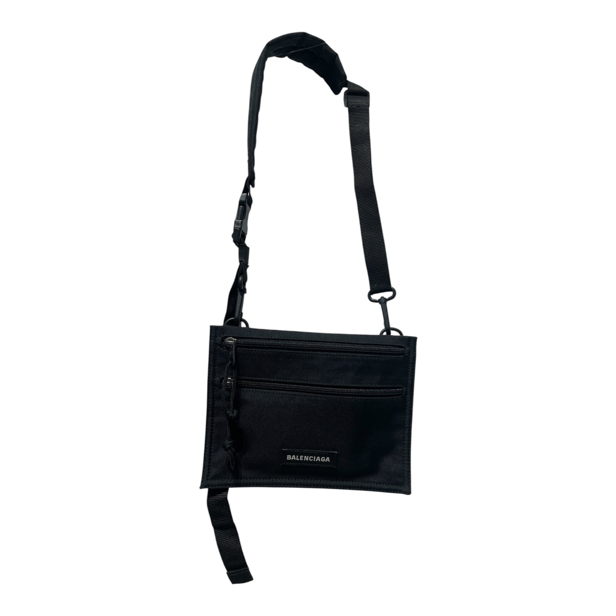 BALENCIAGA/Cross Body Bag/Cotton/BLK/2 zippers view 1