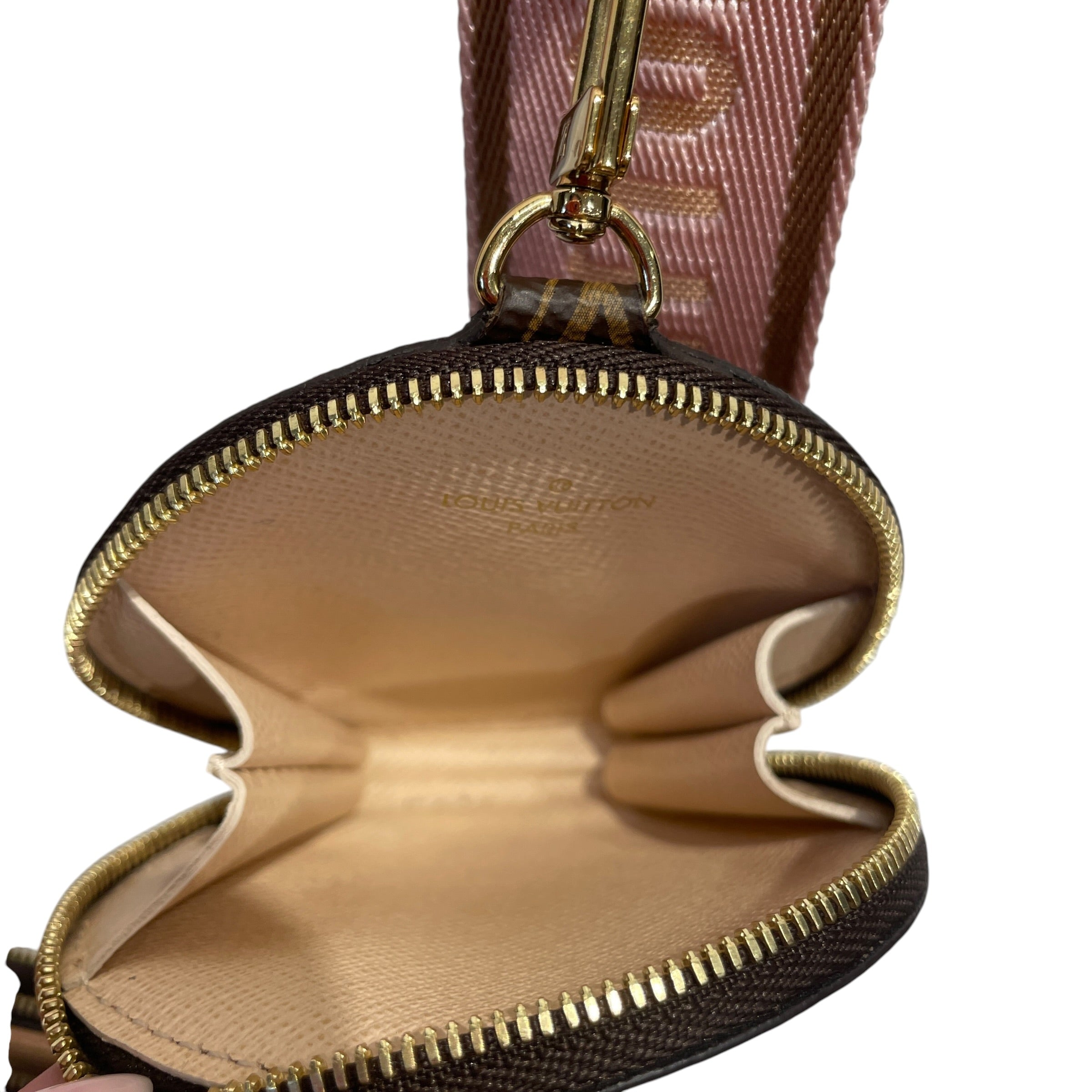 LOUIS VUITTON/Cross Body Bag/Monogram/Leather/BRW/MINI POCHETTE W/ COIN POUCH view 6