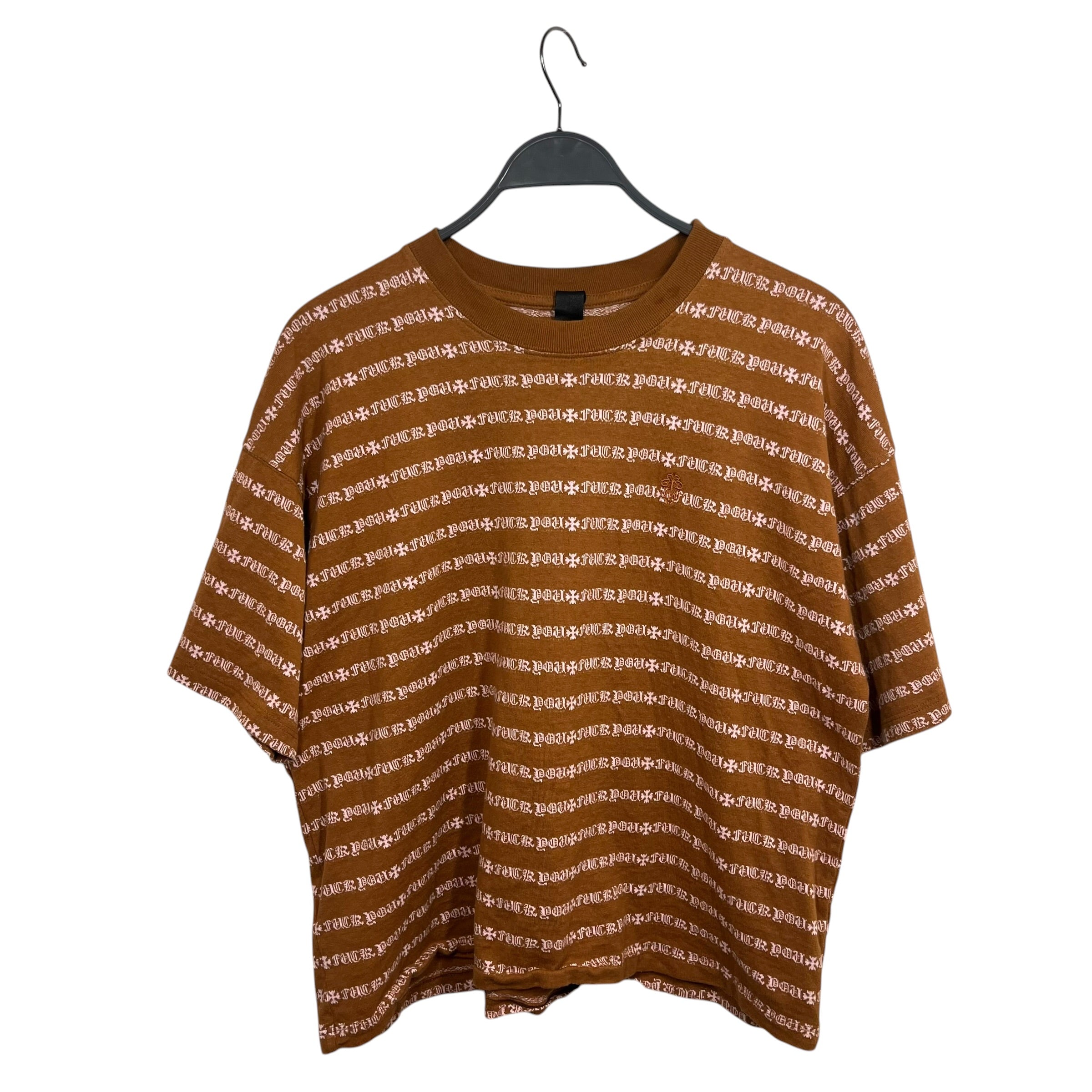 CHROME HEARTS/T-Shirt/S/Cotton/KHK/knitted chrome view 1