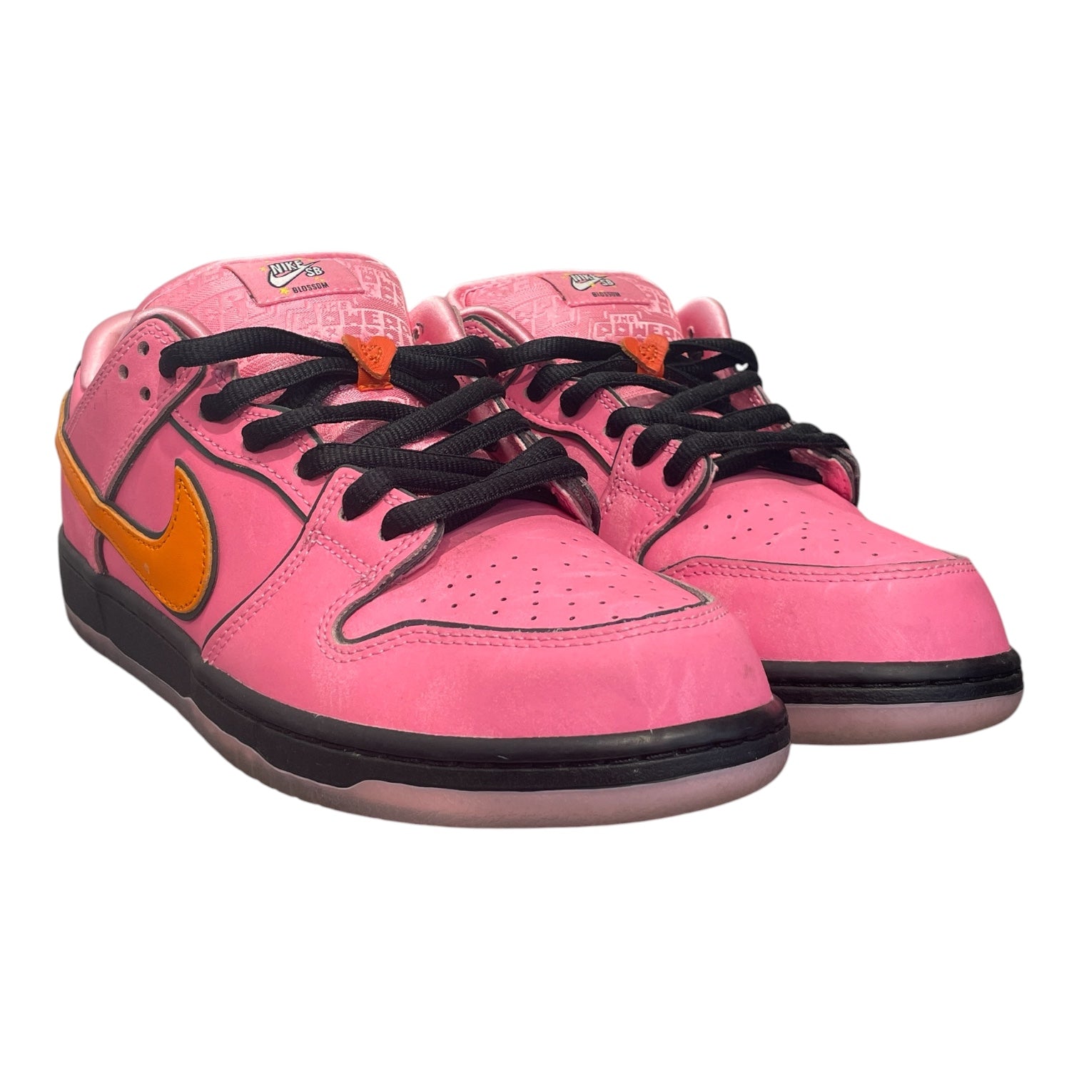 NIKE SB/Low-Sneakers/US 9/Leather/PNK/PINK POWERPUFF DUNK LOW view 1
