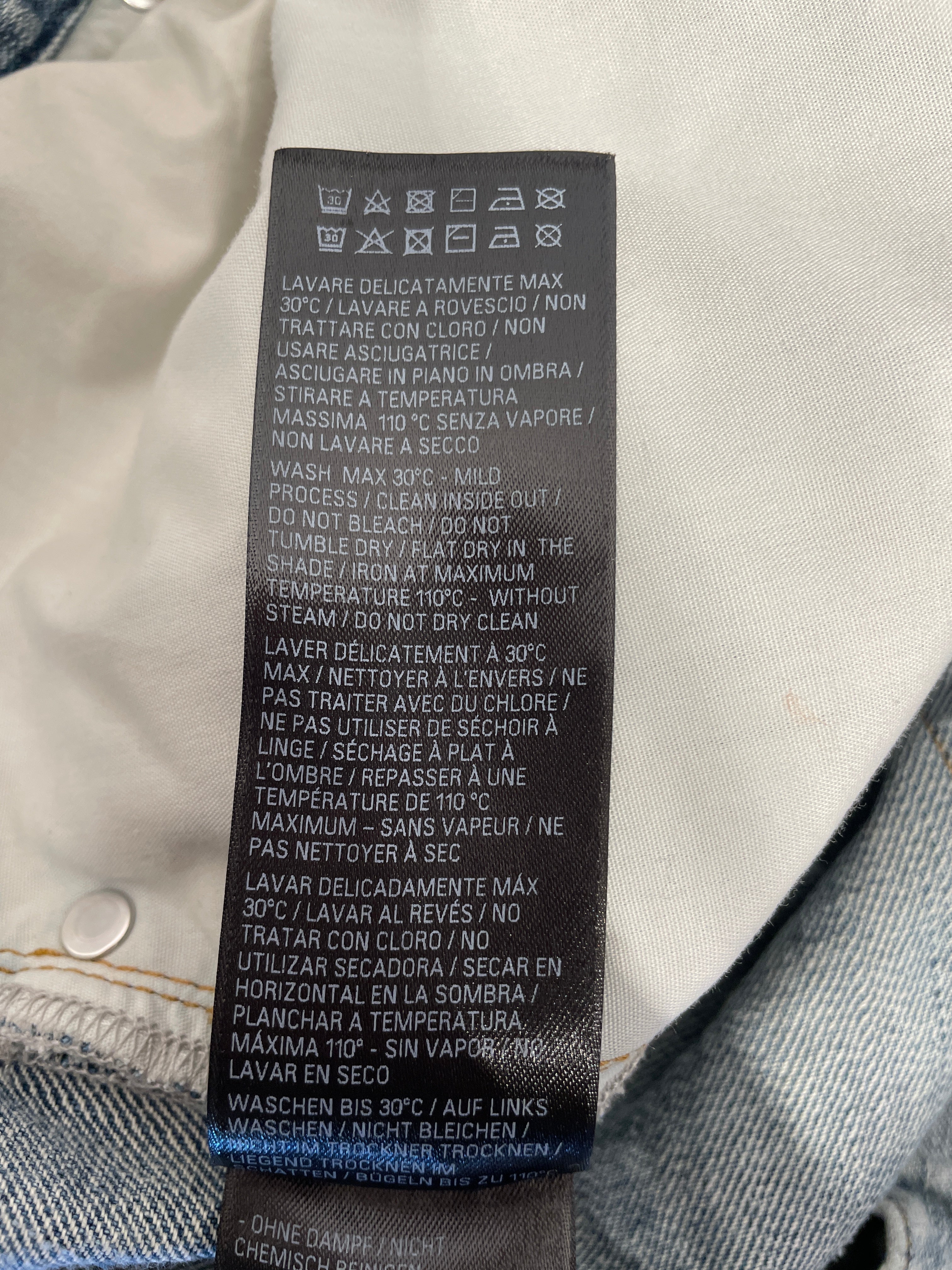 BALENCIAGA/Straight Pants/L/Denim/BLU/2024 GEORGE-V PANEL WIDE LEG view 5