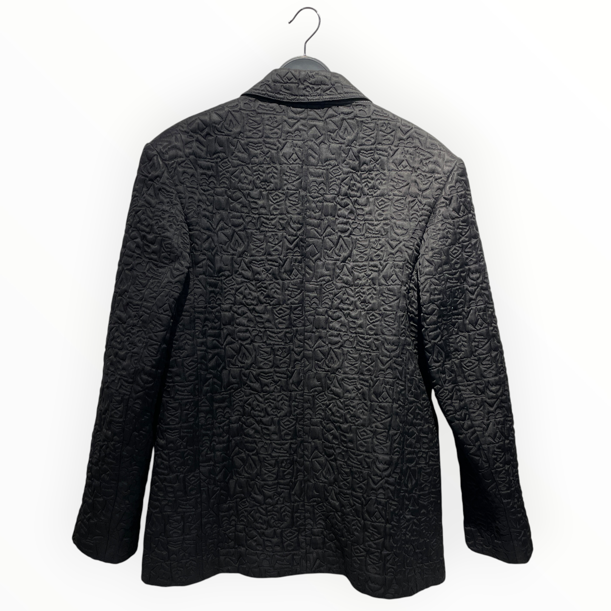 NAMACHEKO/Coat/M/Polyester/BLK/All Over Print/ABSTRACT PRINT BLAZER view 2
