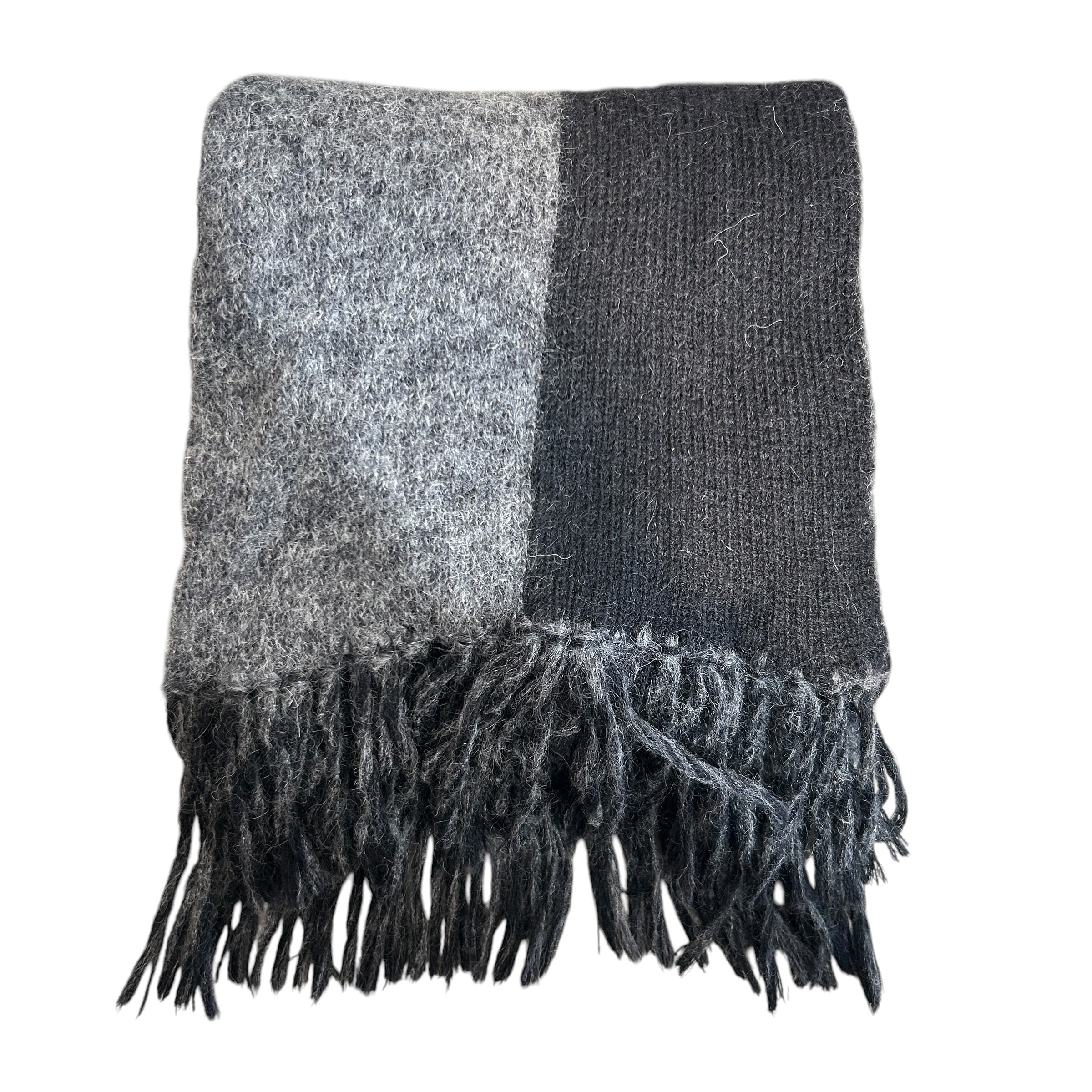 SAINT LAURENT/Scarf/Graphic/Wool/BLK/LETTERS view 2