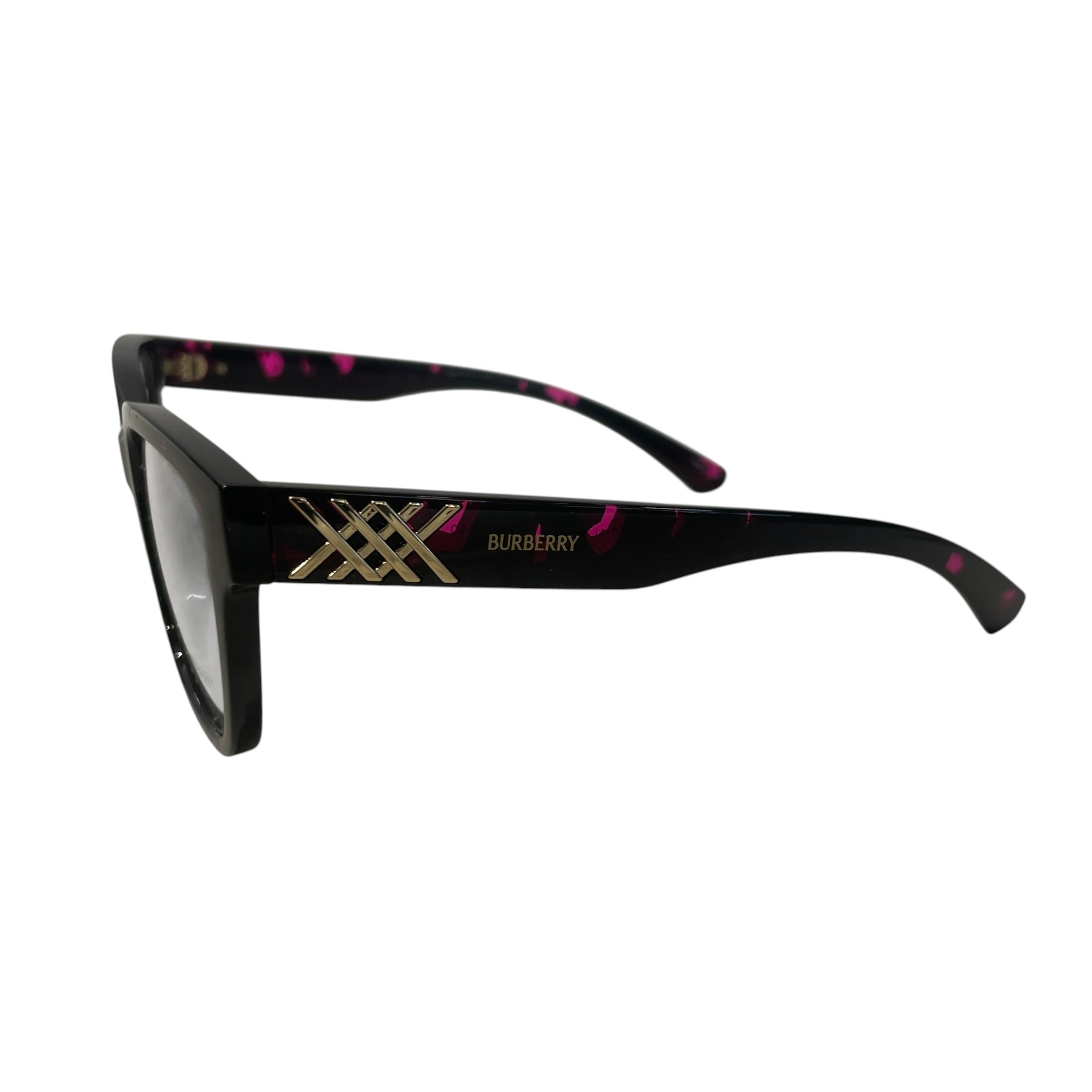 BURBERRY/Glasses/All Over Print/Plastic/BLK/L's/ view 2
