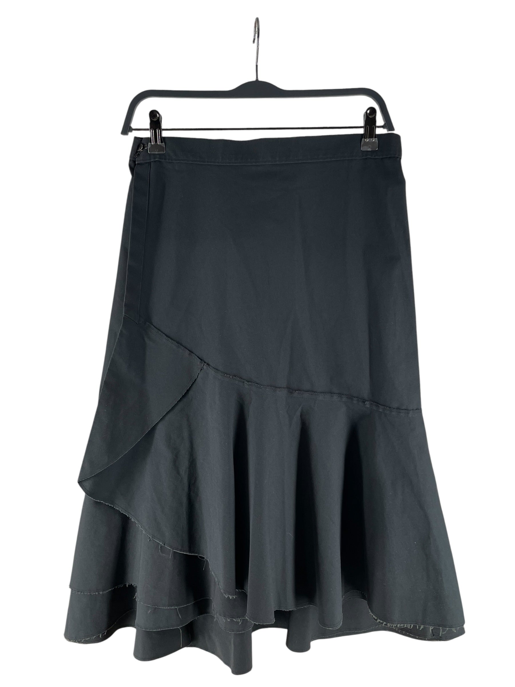 JUNYA WATANABE COMME des GARCONS/Skirt/M/Cotton/BLK/AD1998 RUNWAY DISTRESSED SKIRT view 2