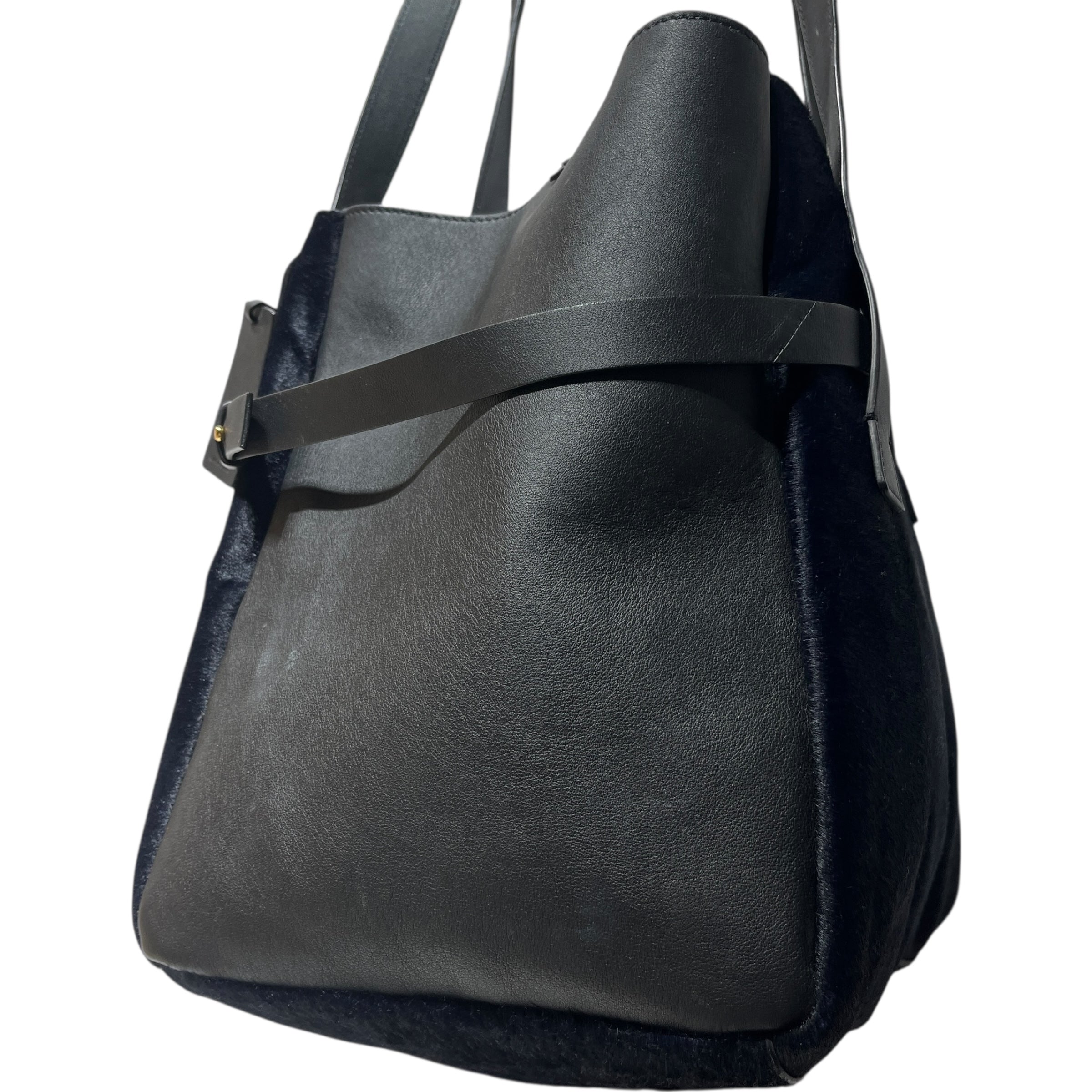 MARNI/Tote Bag/Leather/BLK/Calfhair Bucket Bag view 3