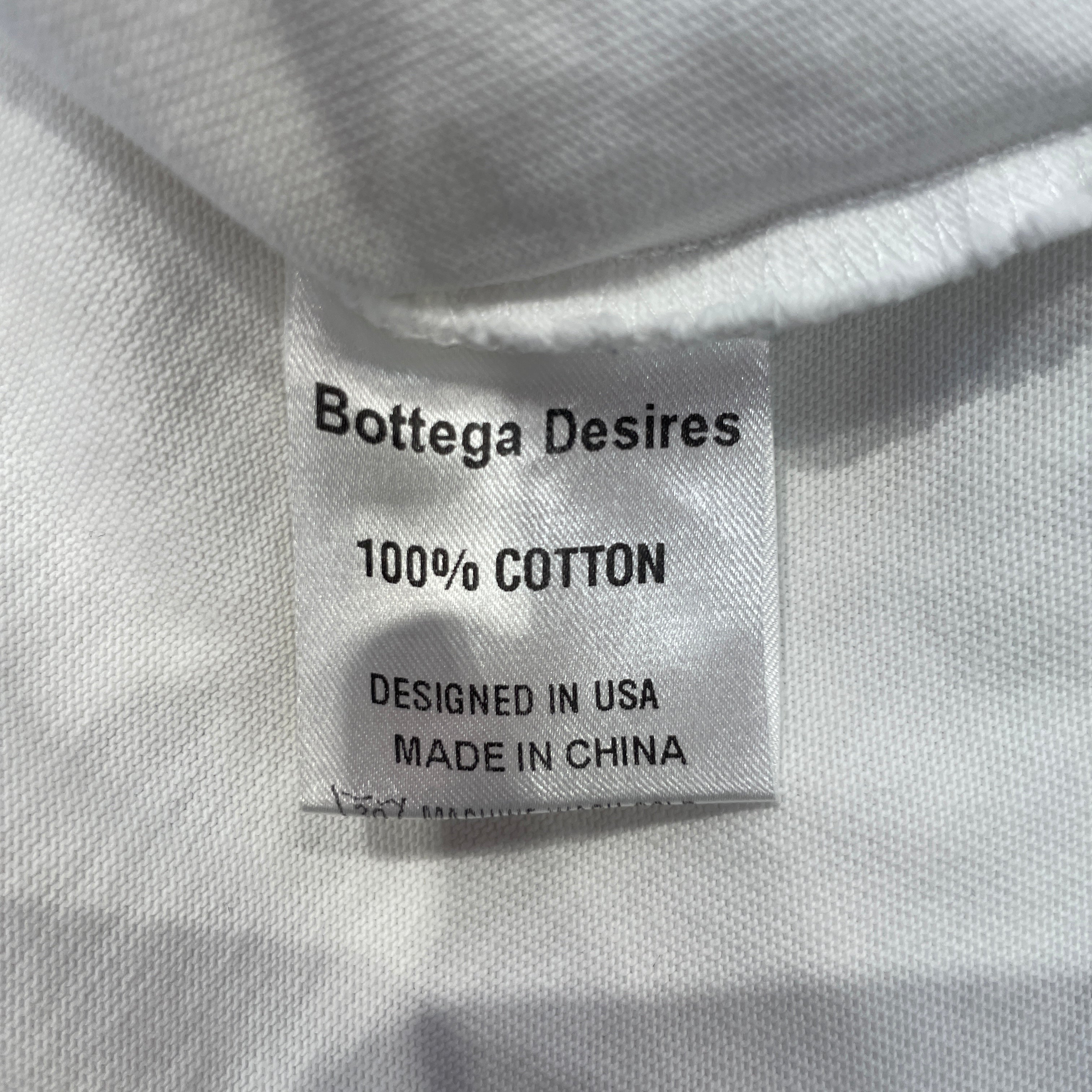 BOTTEGA DESIRES/T-Shirt/XXXL/Cotton/WHT/Graphic/if they can't take a joke view 4