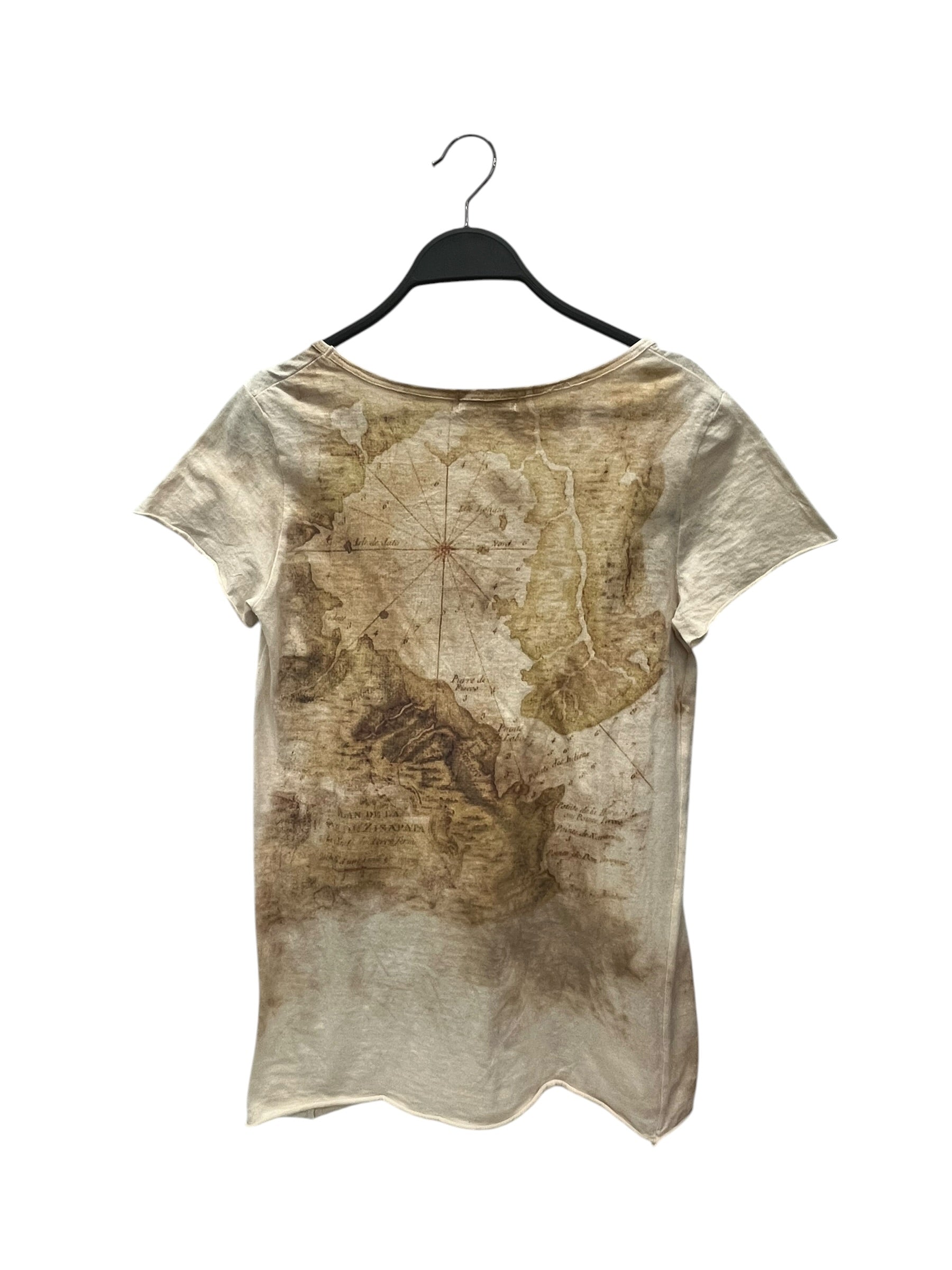 goa/T-Shirt/Cotton/CRM/Plan De La Map Tee view 2