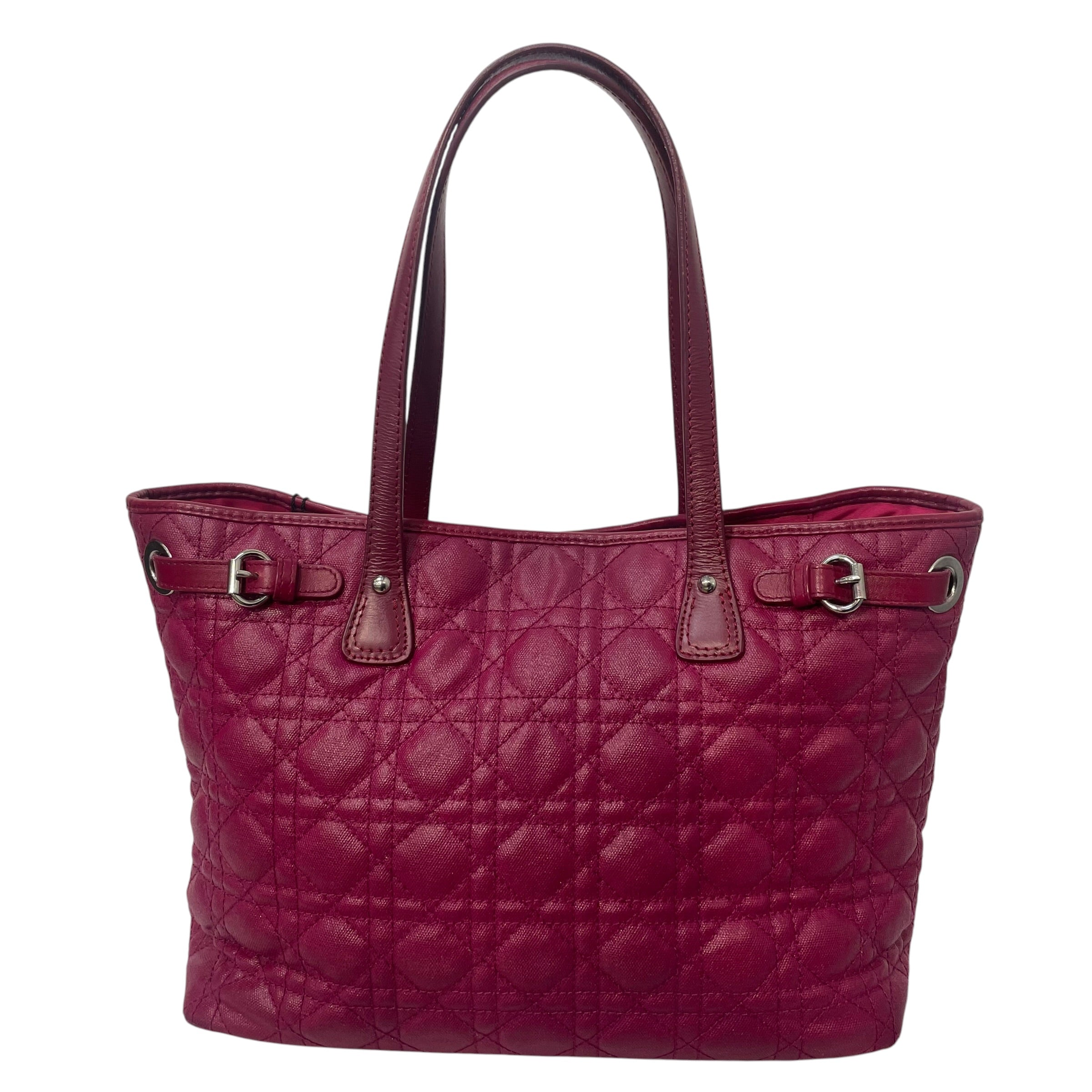 Christian Dior/Tote Bag/Plaid/Leather/PPL/Medum Cannage Panarea view 2
