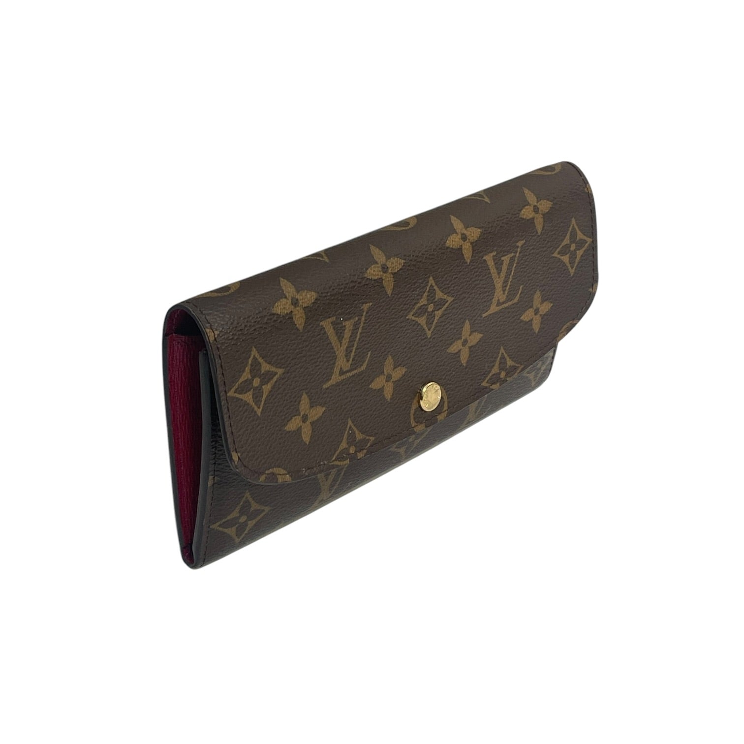 LOUIS VUITTON/Trifold Wallet/Monogram/Leather/BRW/L's/Emilie view 4