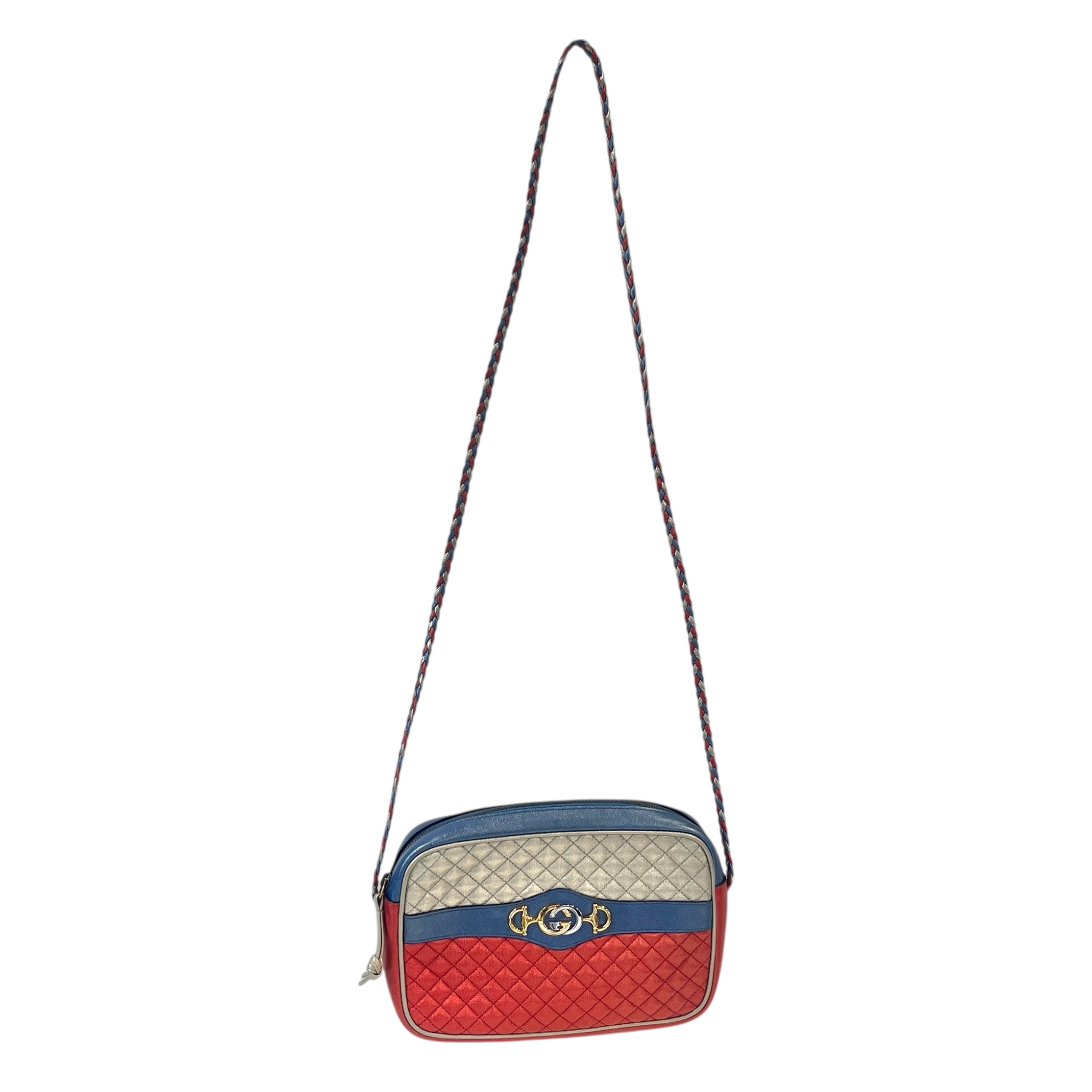 GUCCI/Cross Body Bag/Border/Leather/MLT/RED/SLV/BLU 541061 493075 view 1